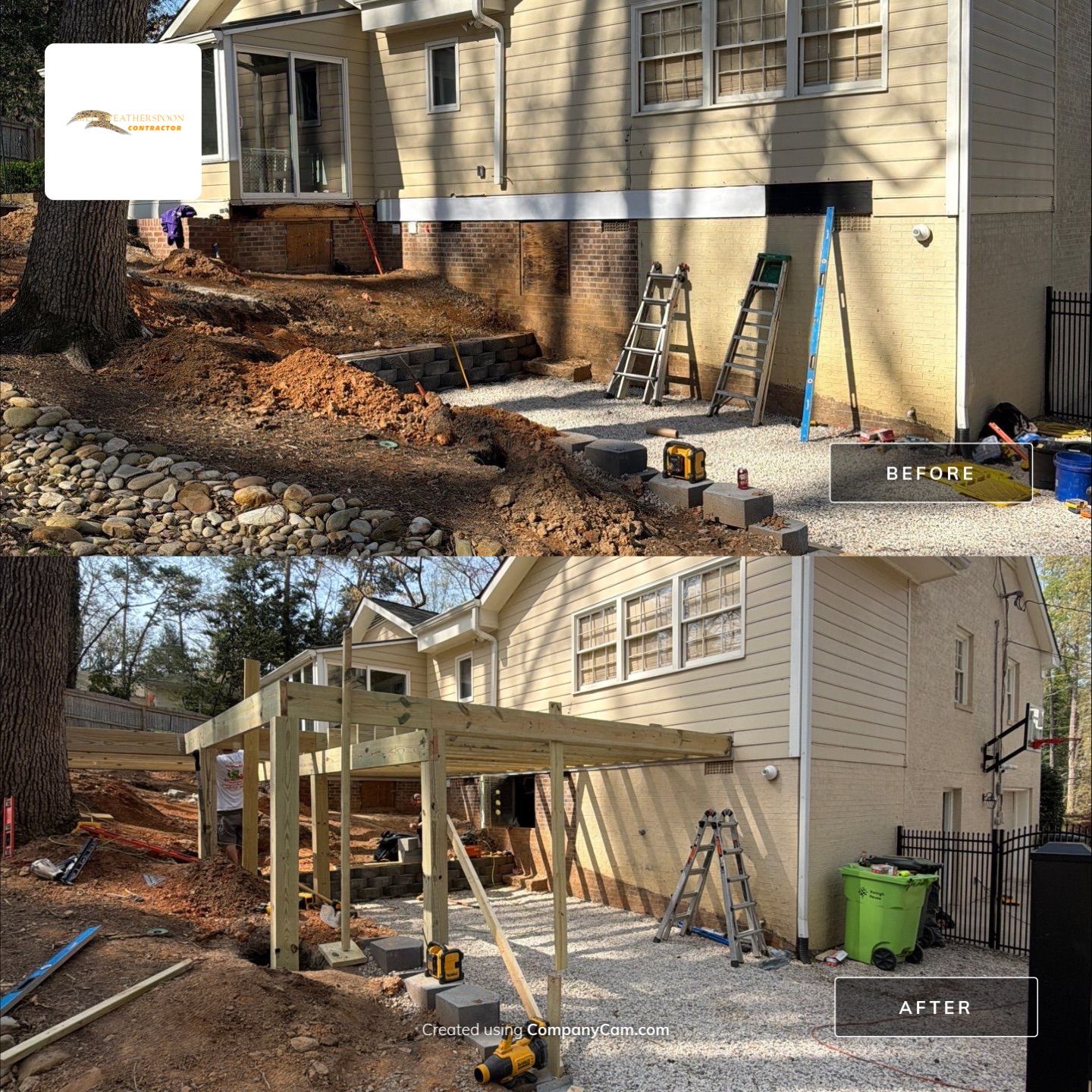 New Deck Construction & Site Improvements by Billy Weatherspoon Contractor