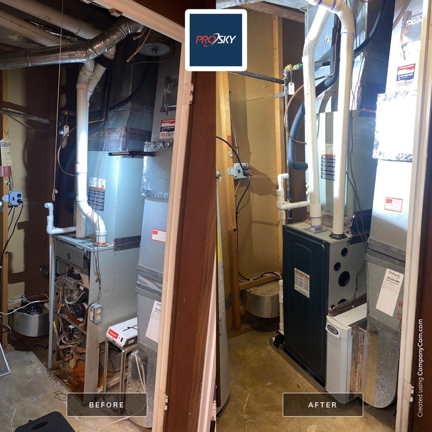 Furnace Installation using Trane by Pro Sky Services