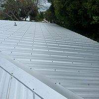 24ga 5V Crimp Mill Finish  by Total Roofing System The Metal Roof Experts