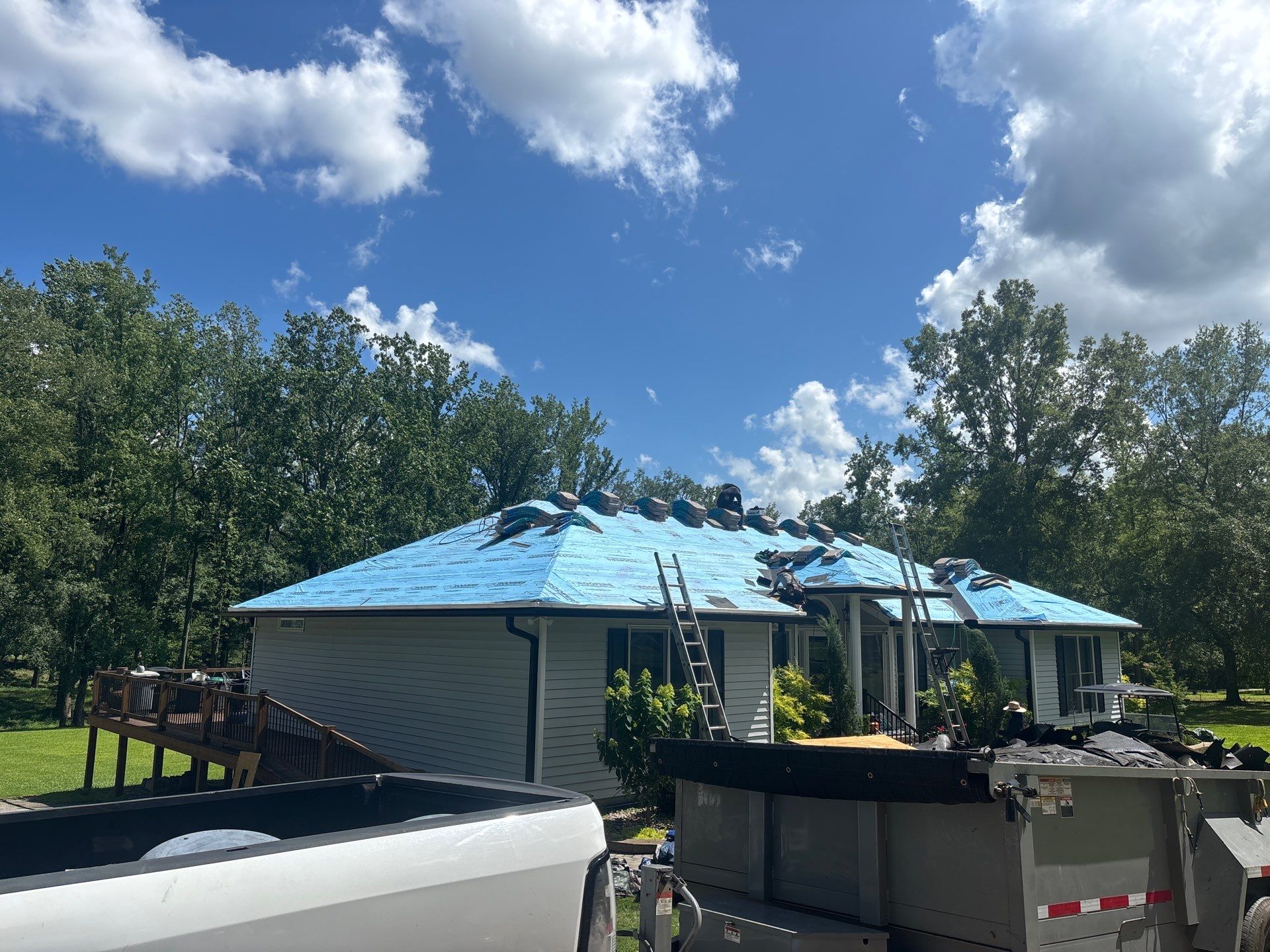 Asphalt Shingle Roof Replacement and Decking Repair in Edgefield by Roofers LLC