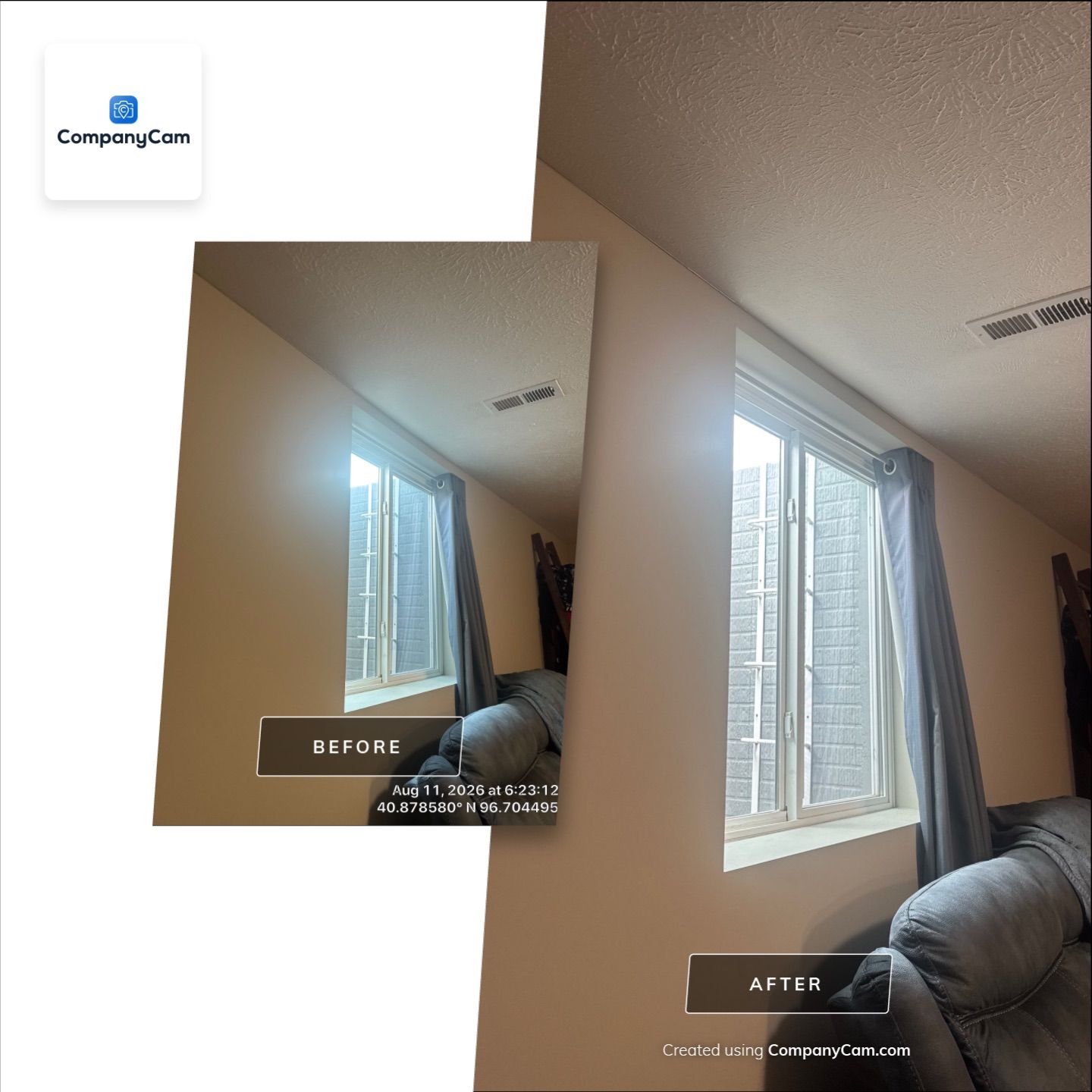 Basement Egress Window and Safety Ladder Installation in Lincoln by CompanyCam Sales Demo