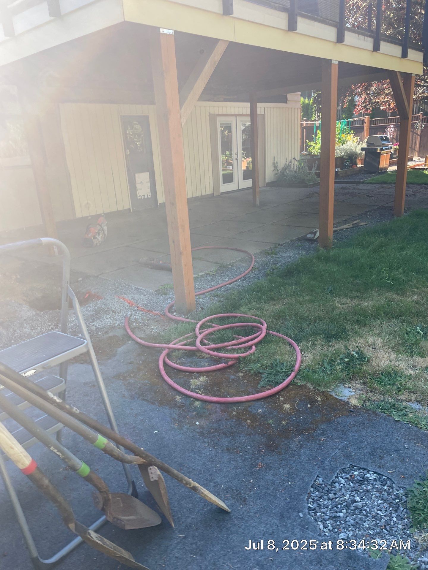 Concrete Back Patio Renovation | Edmonds  by Jireh Asphalt & Concrete Inc 