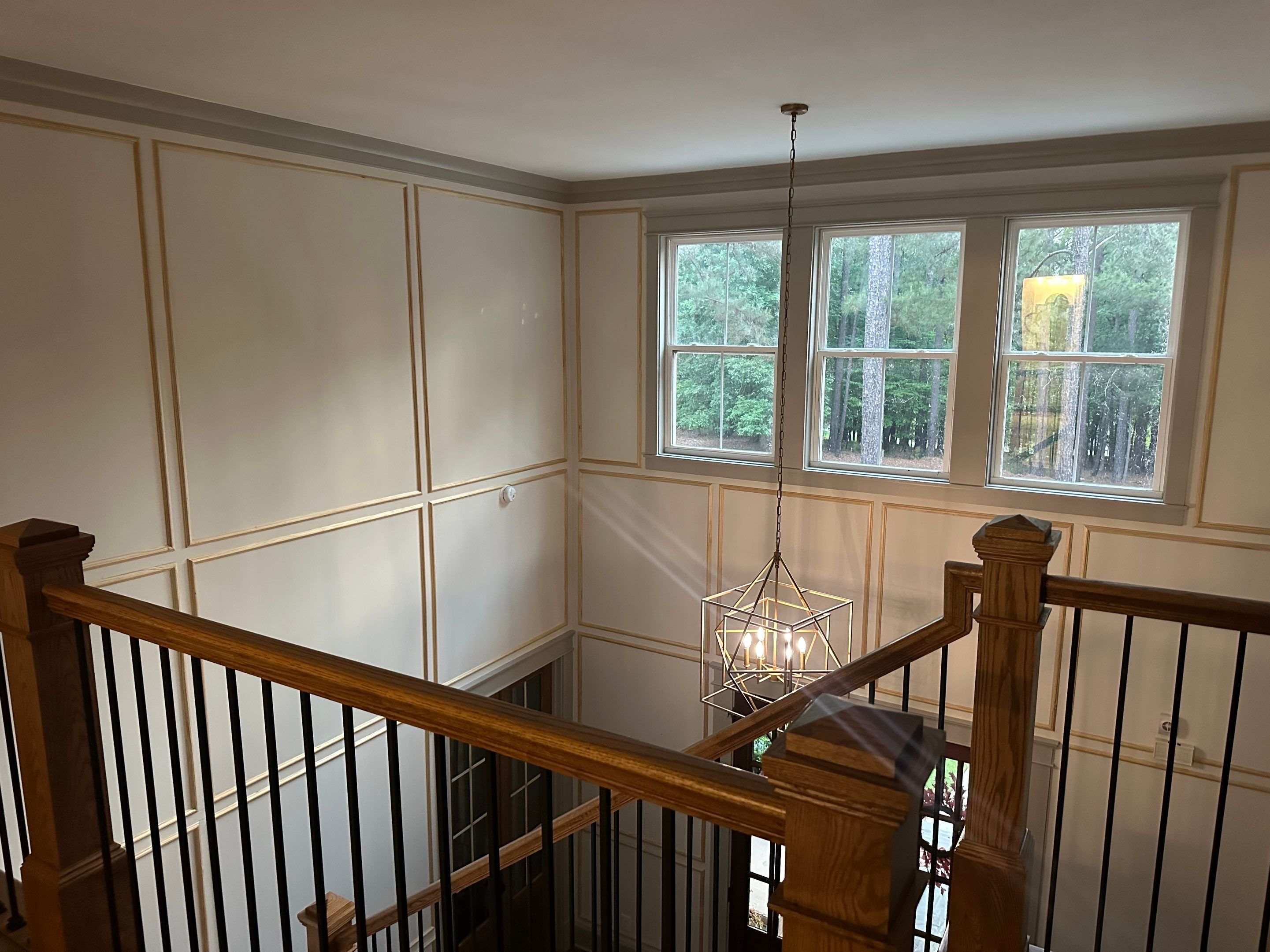 Interior Painting and Custom Millwork for a Greensboro Entryway by PGP Surface Solutions, LLC