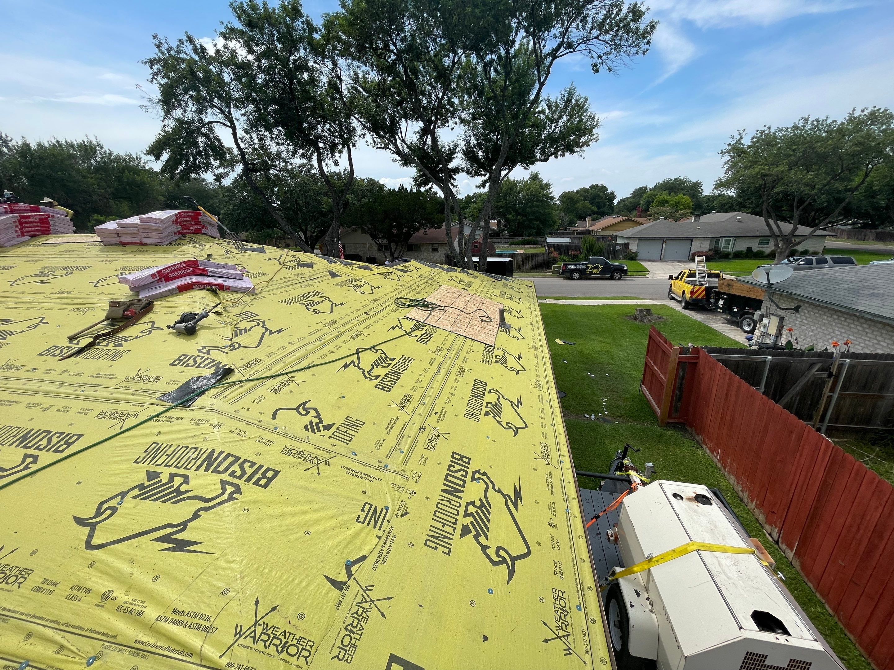 San Antonio Roof Project  by Bison Roofing  