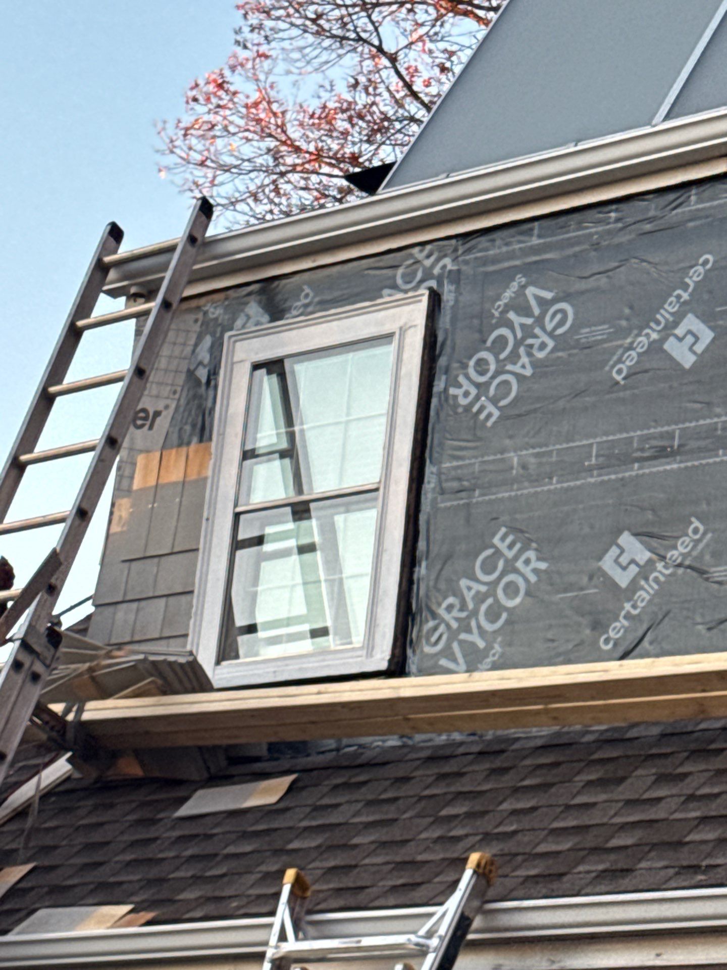 Lexington Complete EPDM Roof with Dormer Cedar Shake & Trim Restoration by Mighty Dog Roofing of Greater Middlesex County