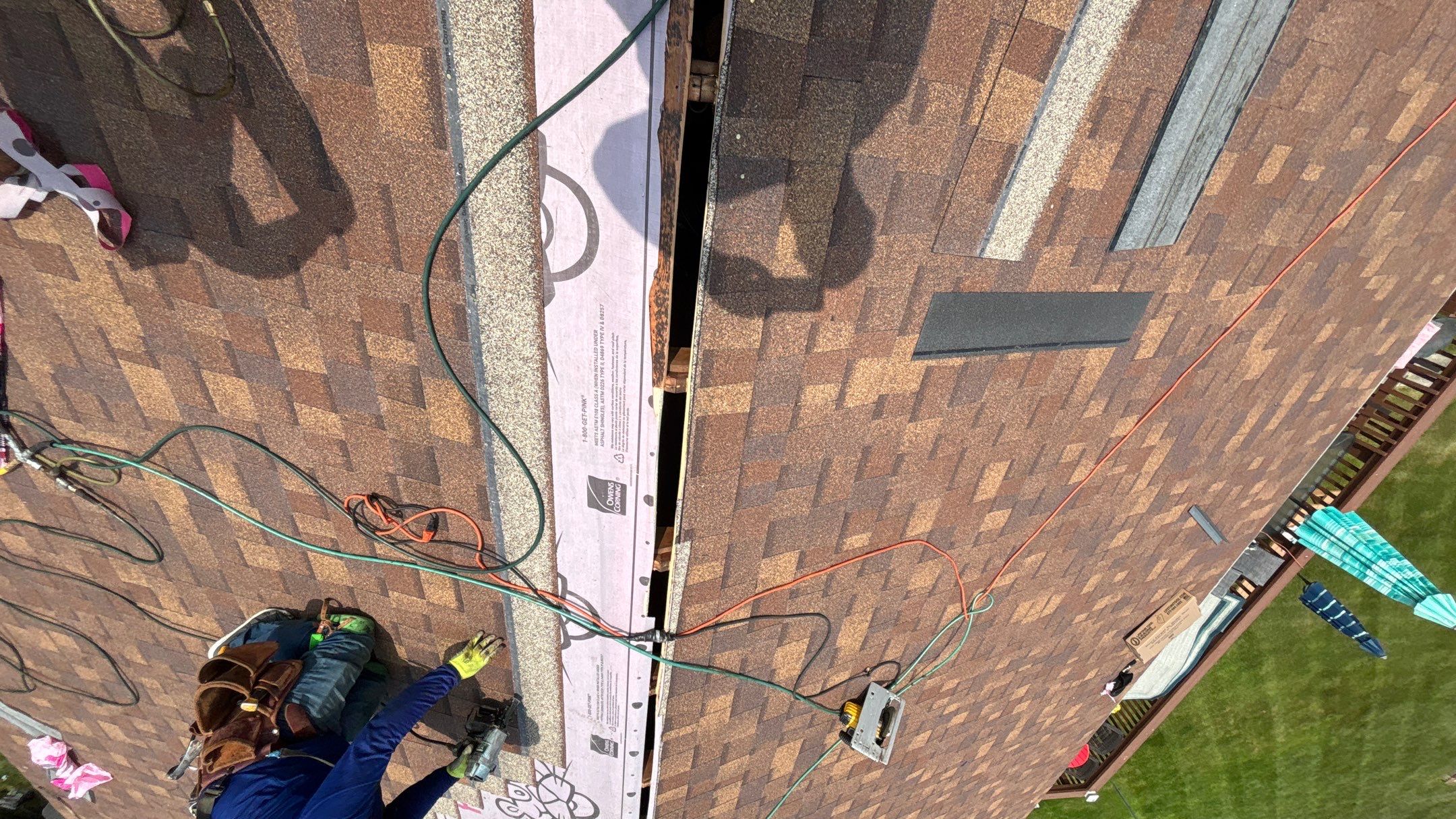 Roof Replacement using Owens Corning Desert Rose by 180 Contractors