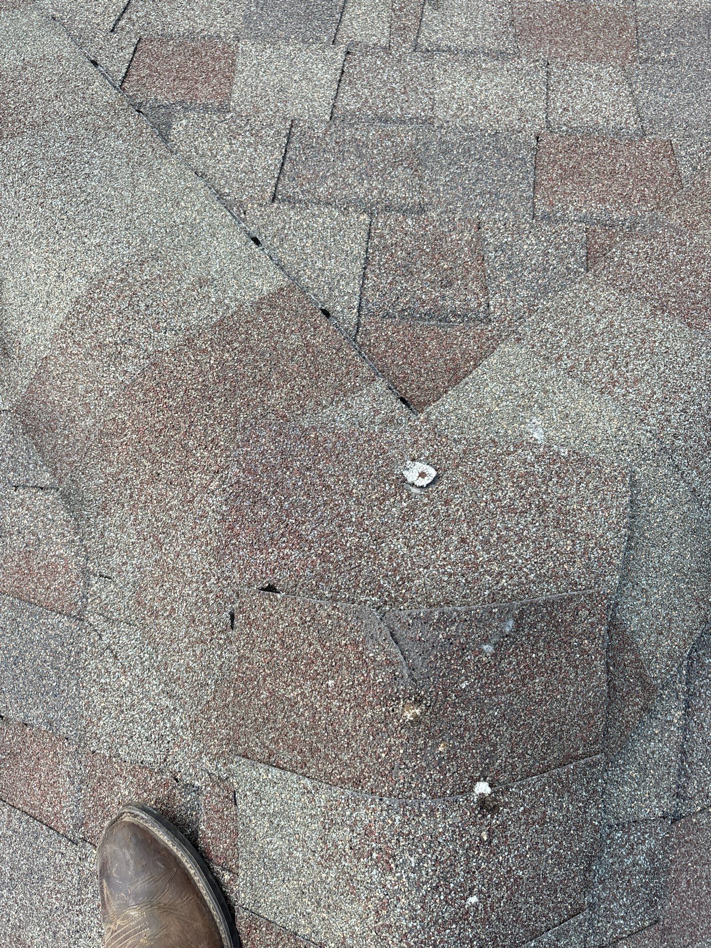 Hail Damage using Owen's Corning Duration (Lifetime) Shingles by Roof Repair Company