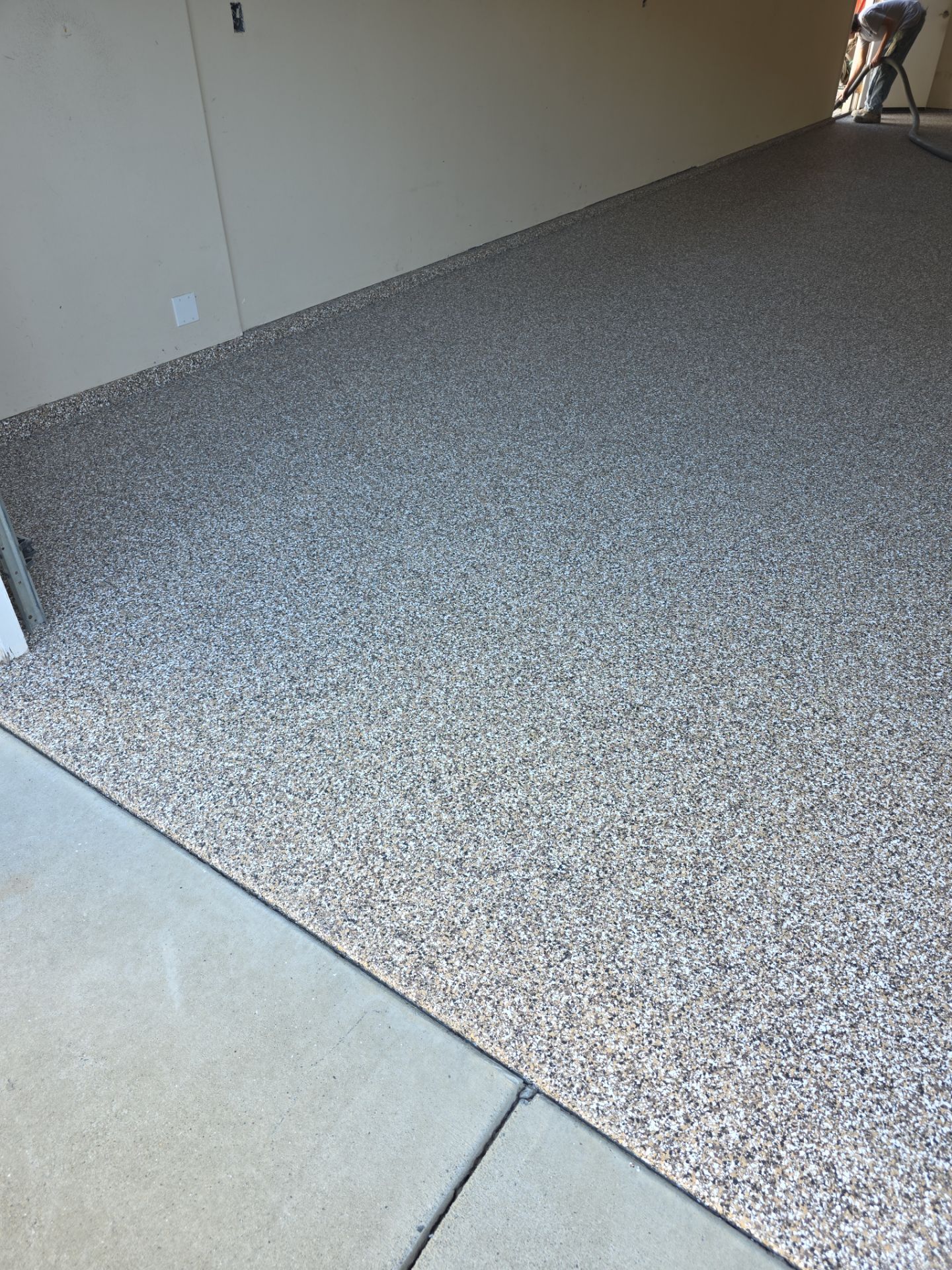 Simiron Autumn Brown Polyurea Garage Floor Coating in Paso Robles by MGP Coatings
