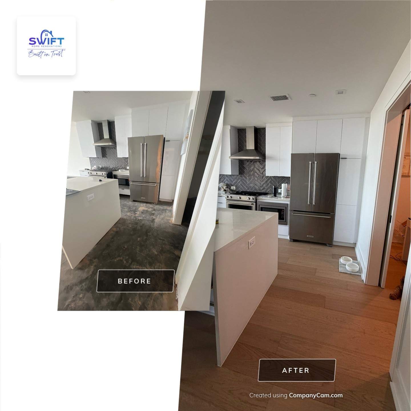 Modern General Interior Remodeling and Kitchen Renovation in Atlanta by Swift Home Renovations 