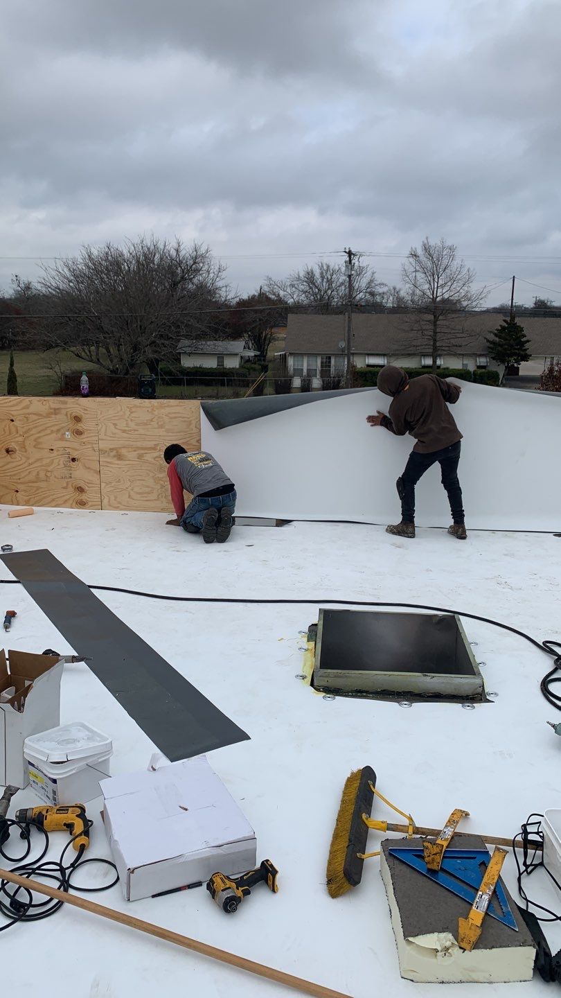 Full Commercial Roof Replacement using GAF Products in Anna Texas by Elite Roofing LLC