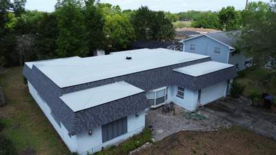 Residential flat roof in Orlando FL