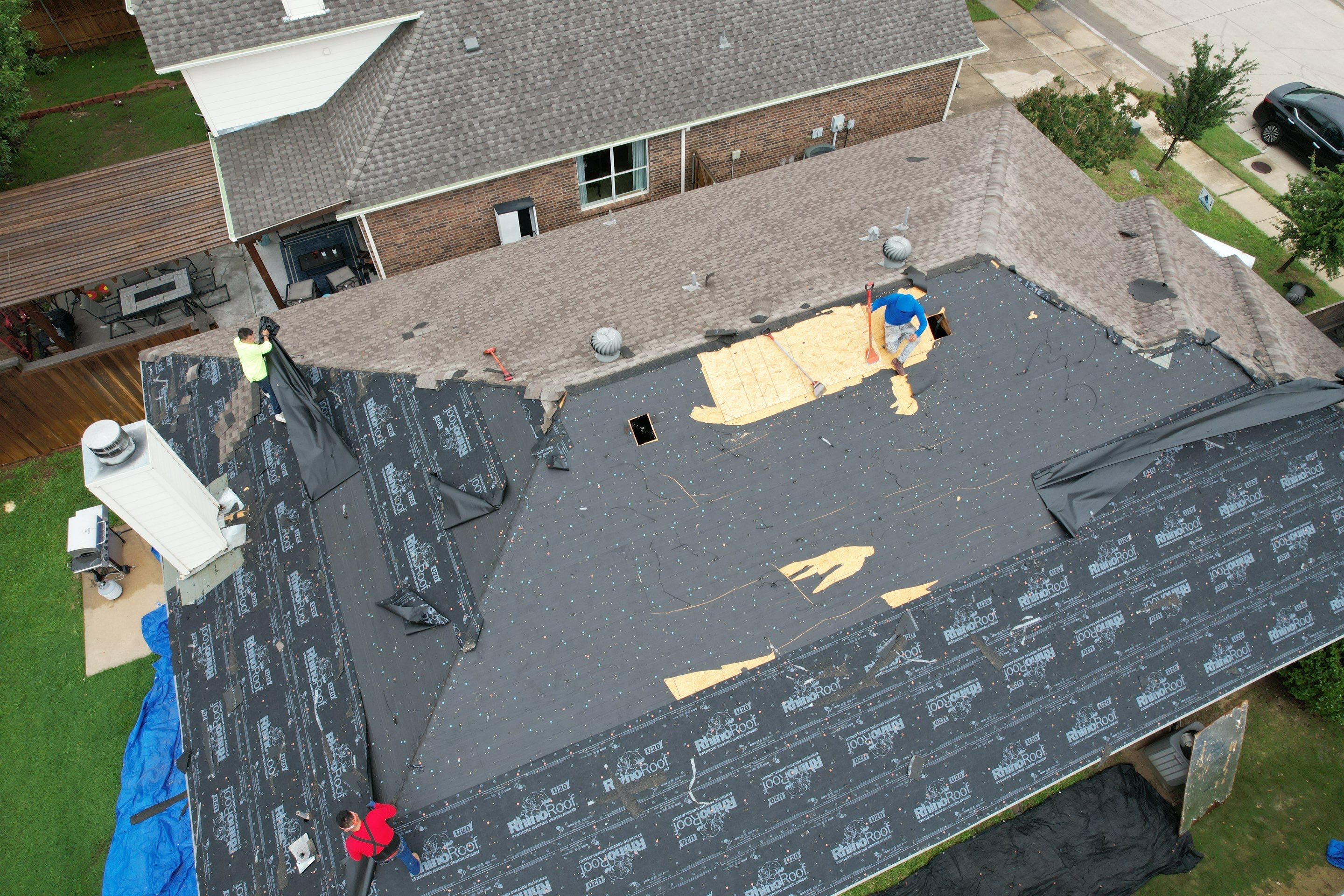 Project in Little Elm by Zeus Exteriors