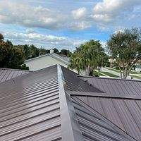 24ga 1" Nail-Strip Mansard Brown by Total Roofing System The Metal Roof Experts