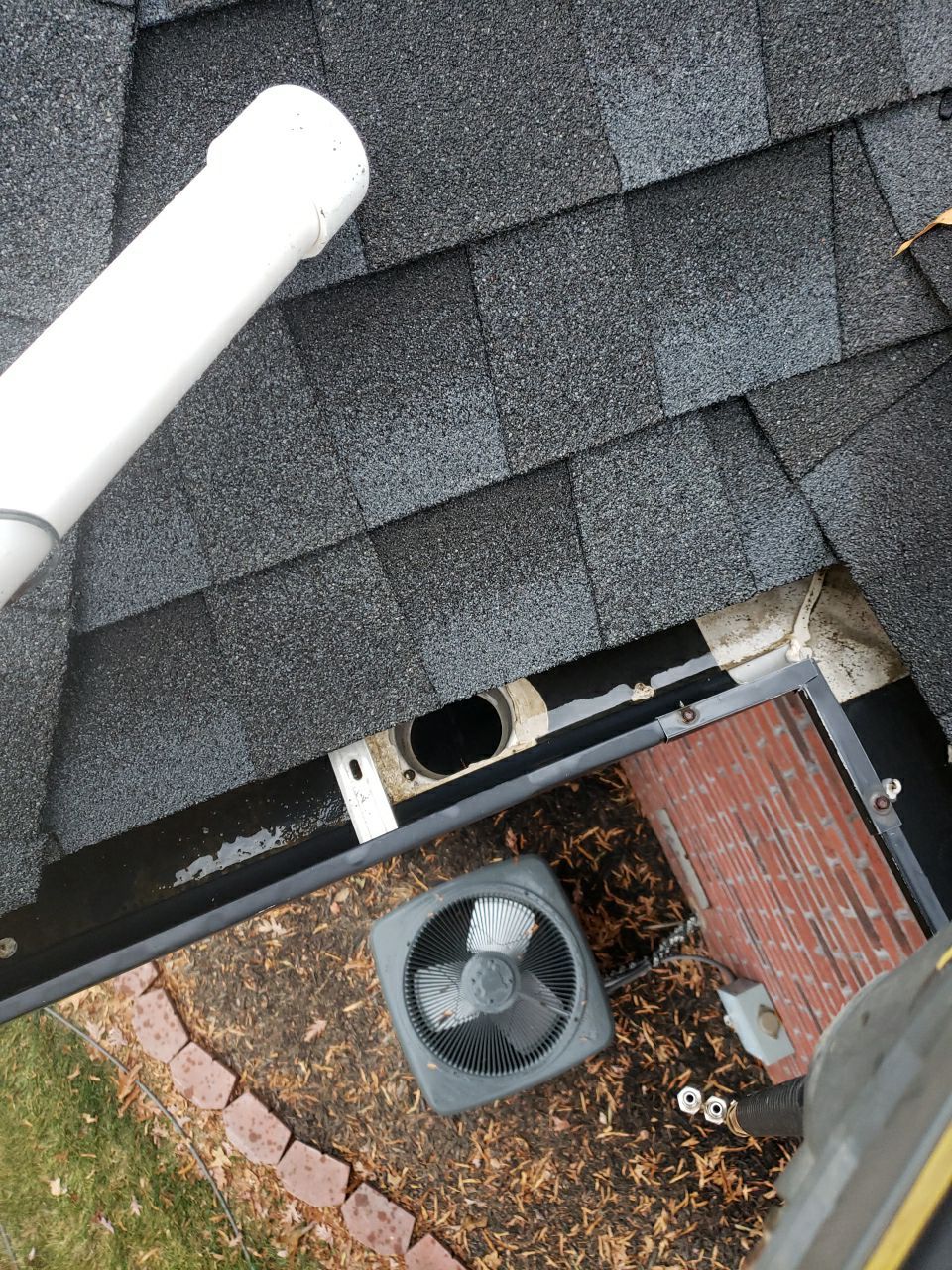 Gutter Cleaning using water by Power Wash Masters LLC