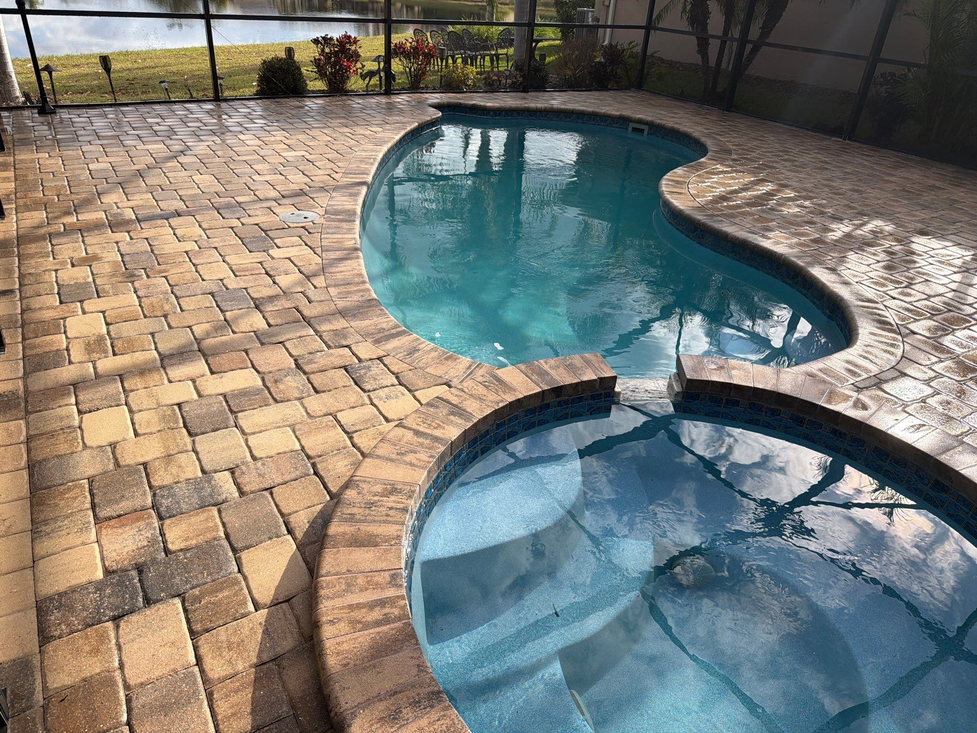 Valencia Lakes Pool Deck Paver Sealing and Restoration by Supreme Paver Experts