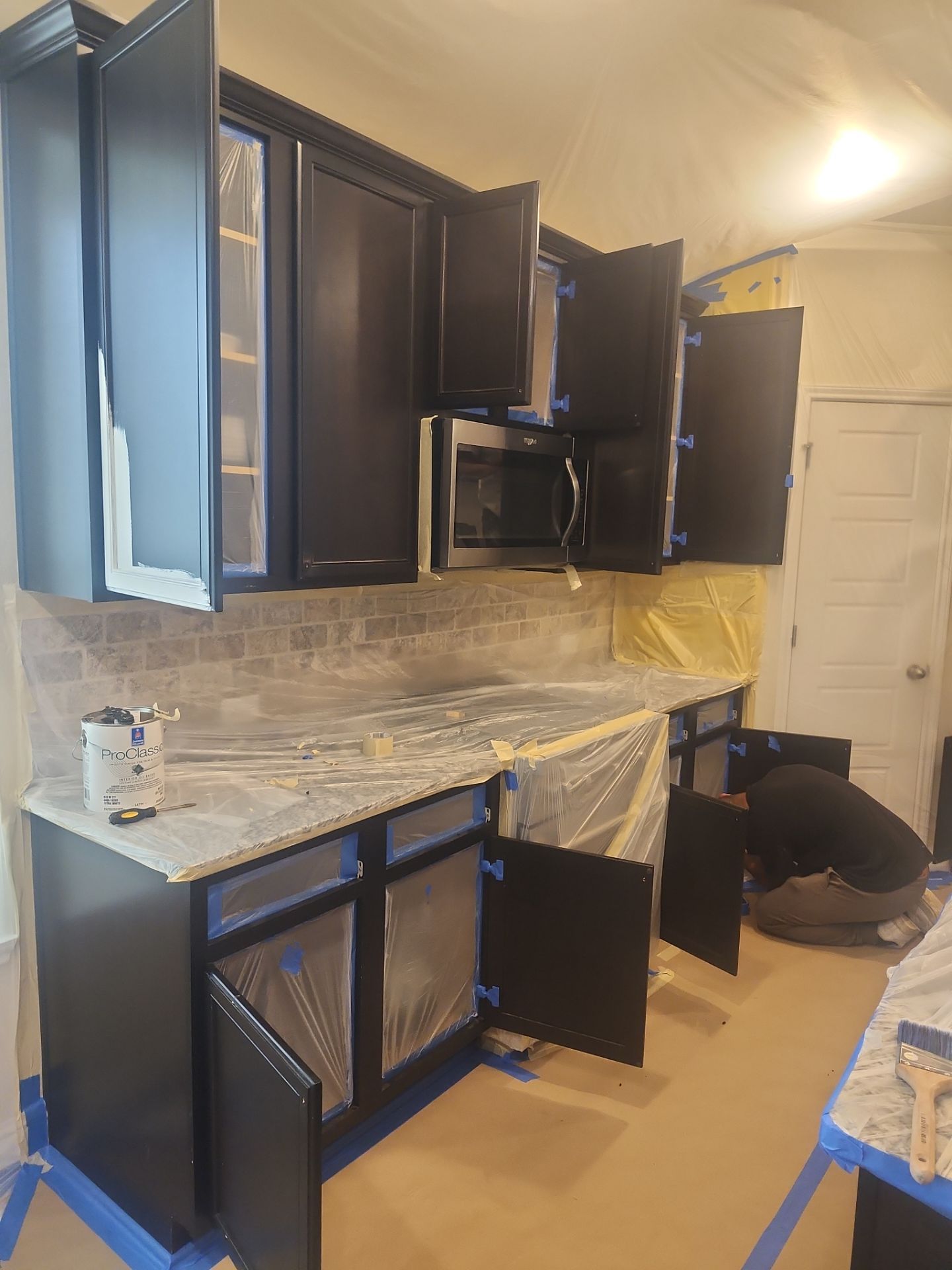 Bridgeland - Cypress - Cabinet Transformation by Fresh Coat Painters of NW Houston