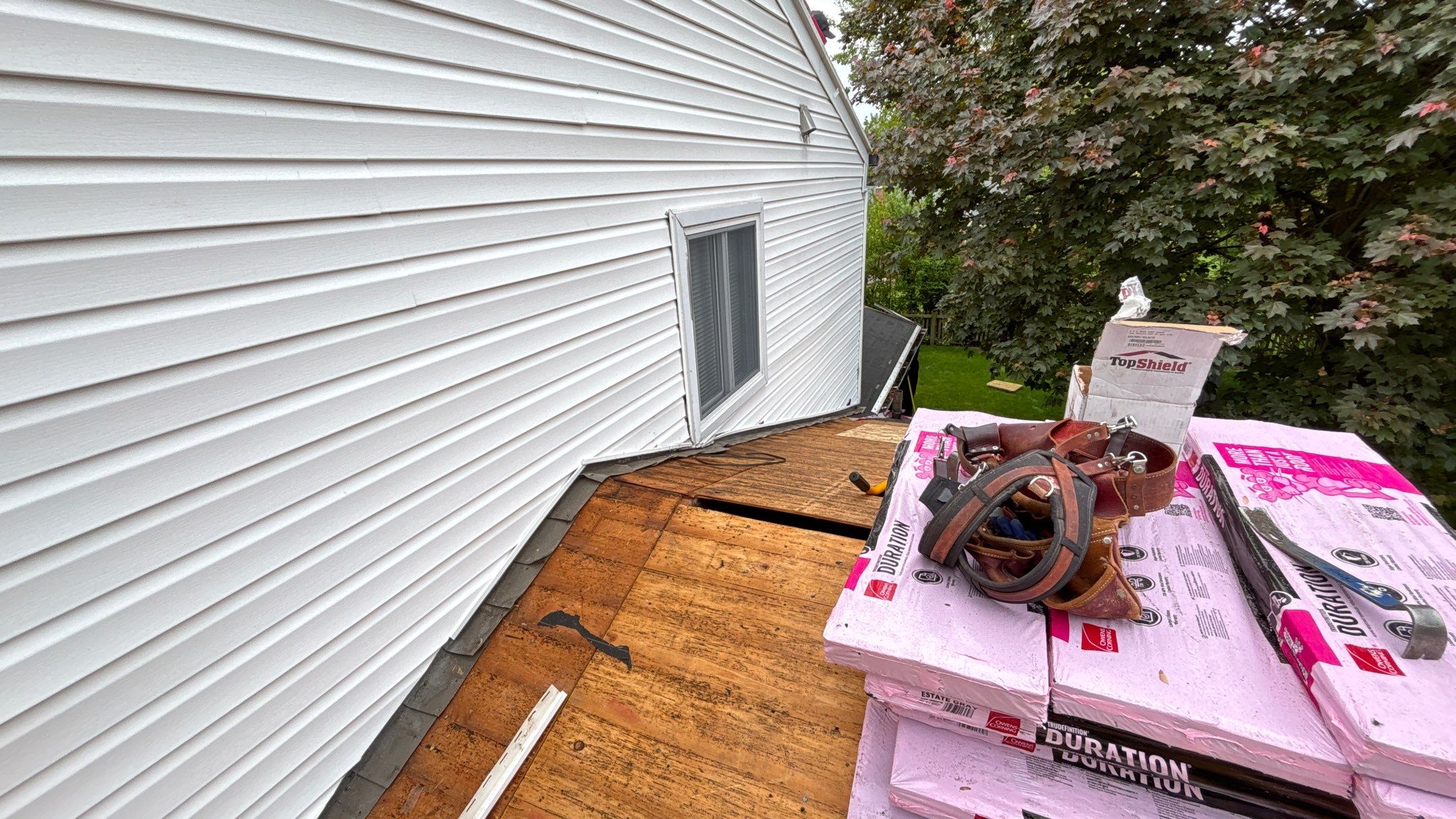 Roof Replacement using Owens Corning Estate Gray by 180 Contractors