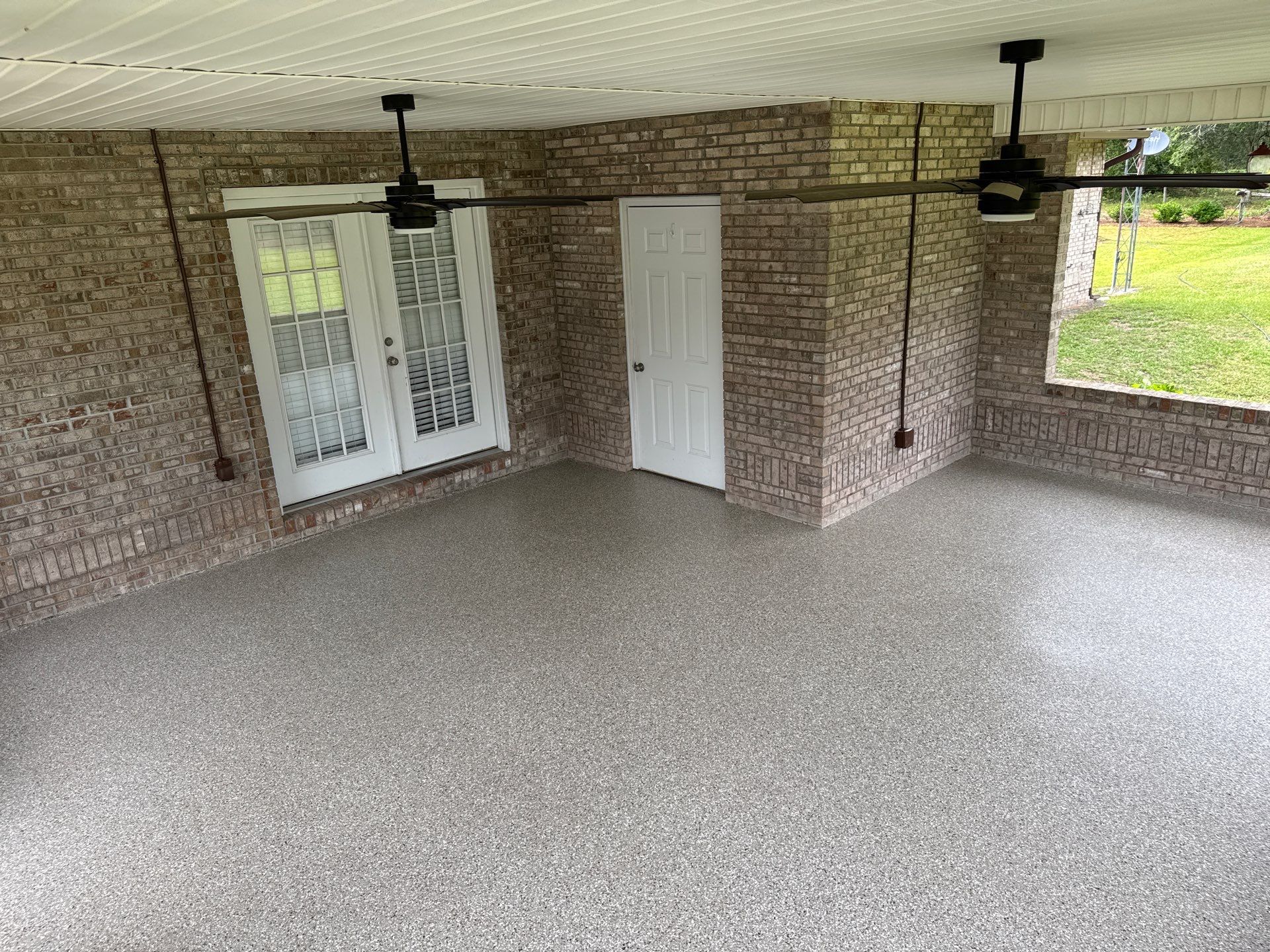 Patio Project in Lake City, FL in Pebble Beach by Cross Creek Concrete Coatings