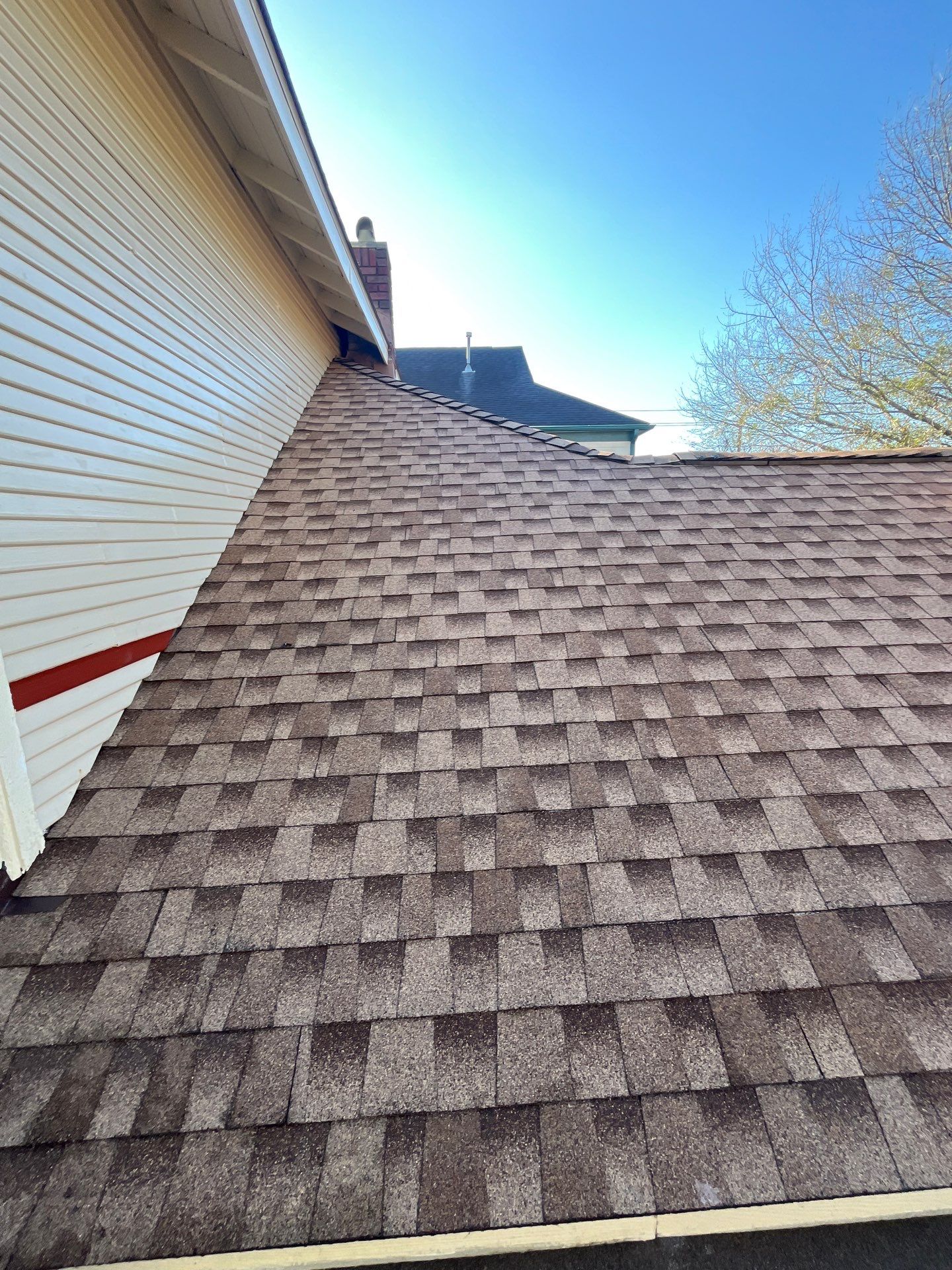 Residential Roofing Installation using GAF Timberline HDZ (Shakewood) by WABO Roofing Systems 
