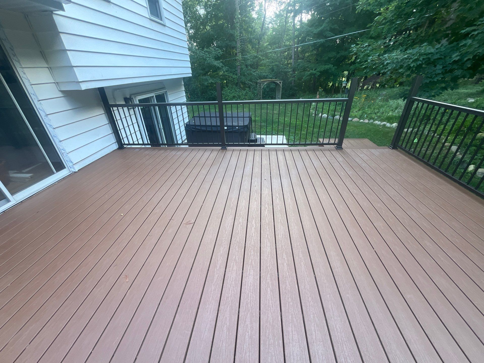 Deck and French Door Installation in Rockford by Cutting Edge Homes