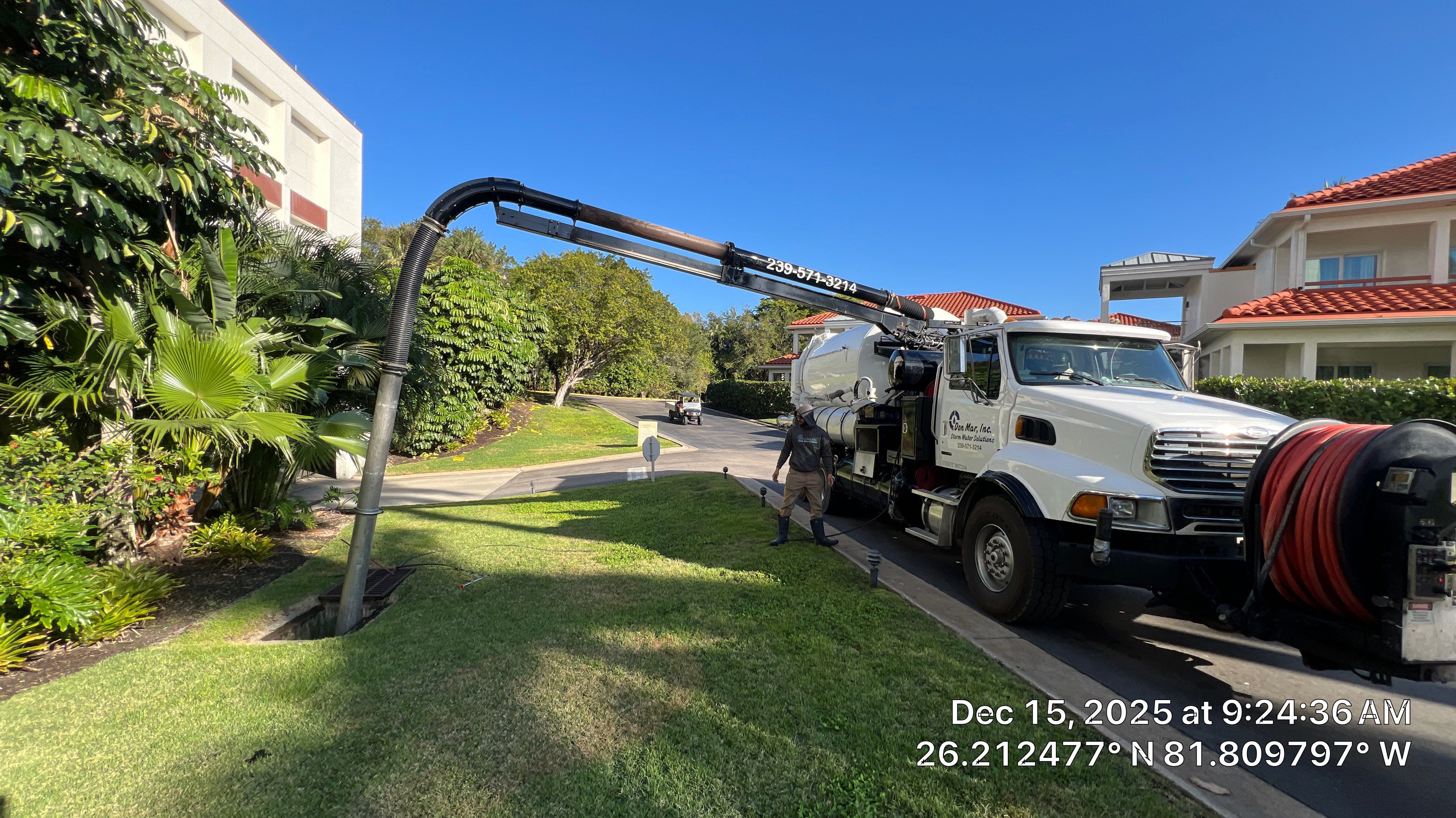 Naples Grande Catch Basin Cleaning by APS Power & Water
