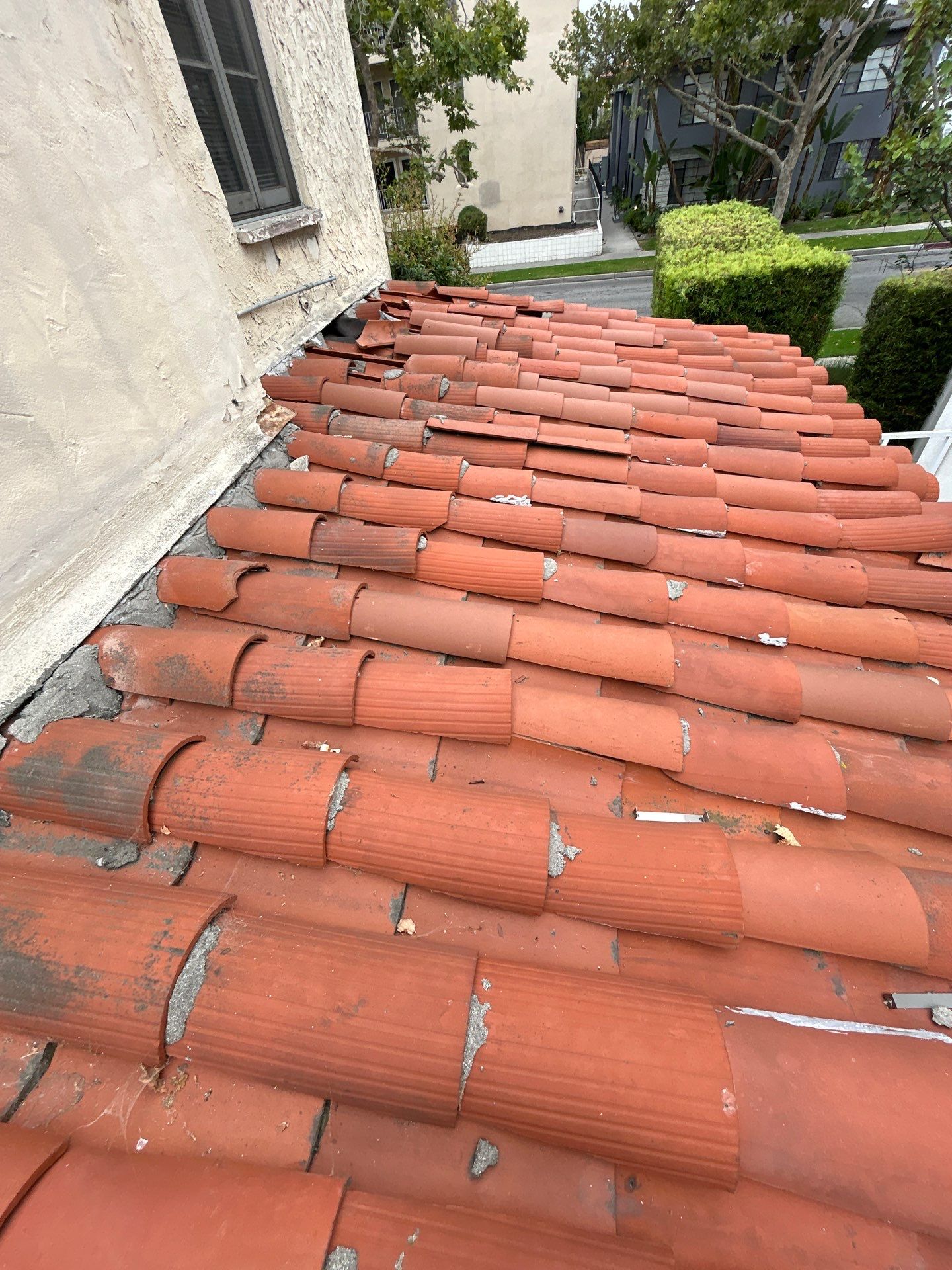 Beverly Hills Flat Roof Coating and Terracotta Tile Reset by Hull Brothers Roofing