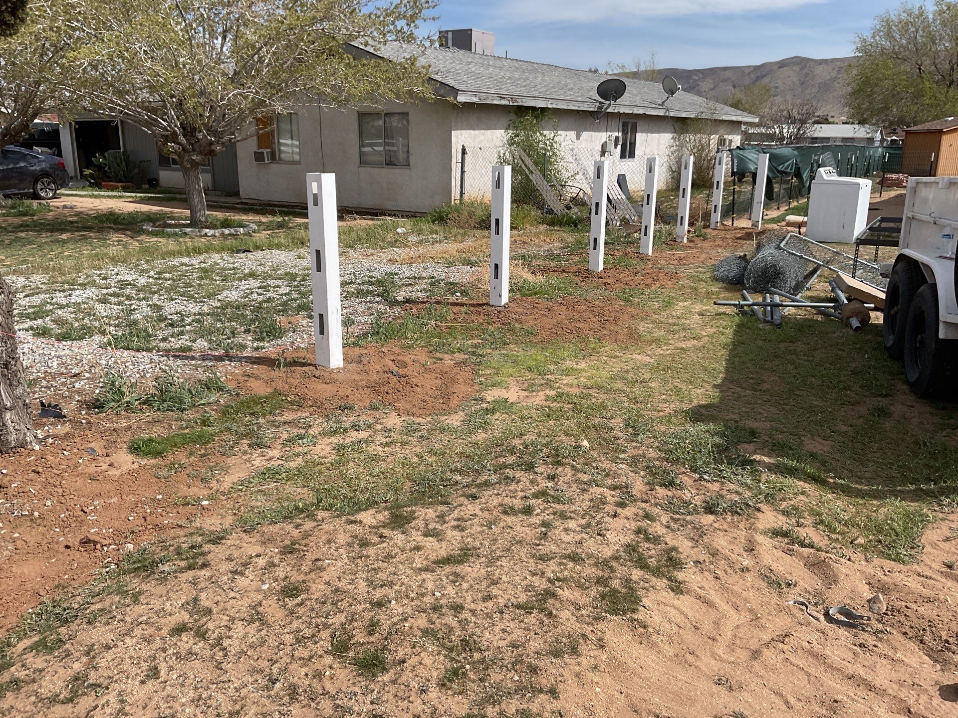 Fence Installation using Ranch Style Vinyl by Fence Guys Inc.