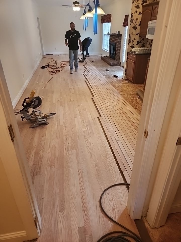 New floors added, and refinished existing by Accent Custom Floors