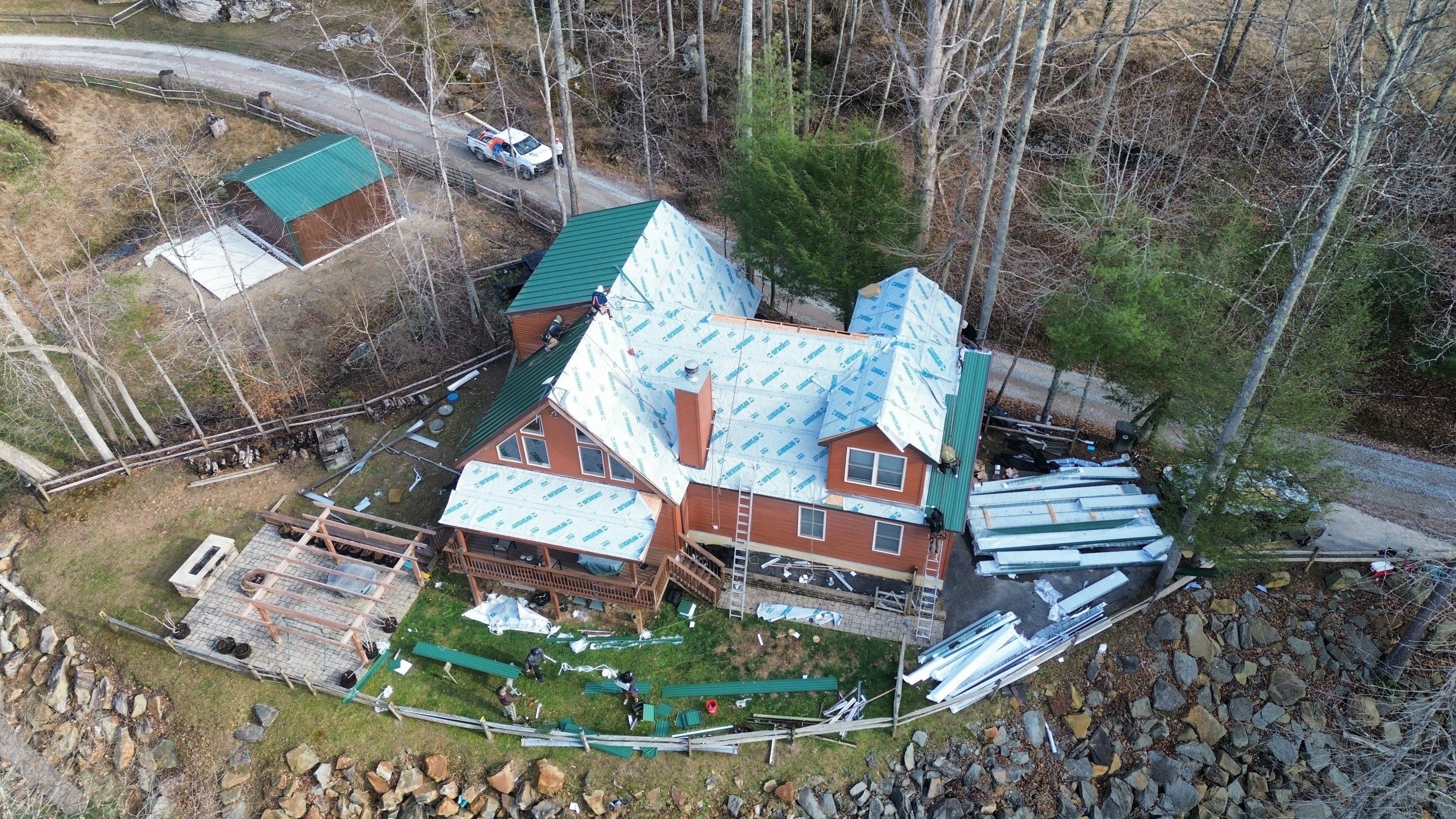 Residential Roofing Installation using Standing Seam Metal - 4766 by Rainstoppers Roofing
