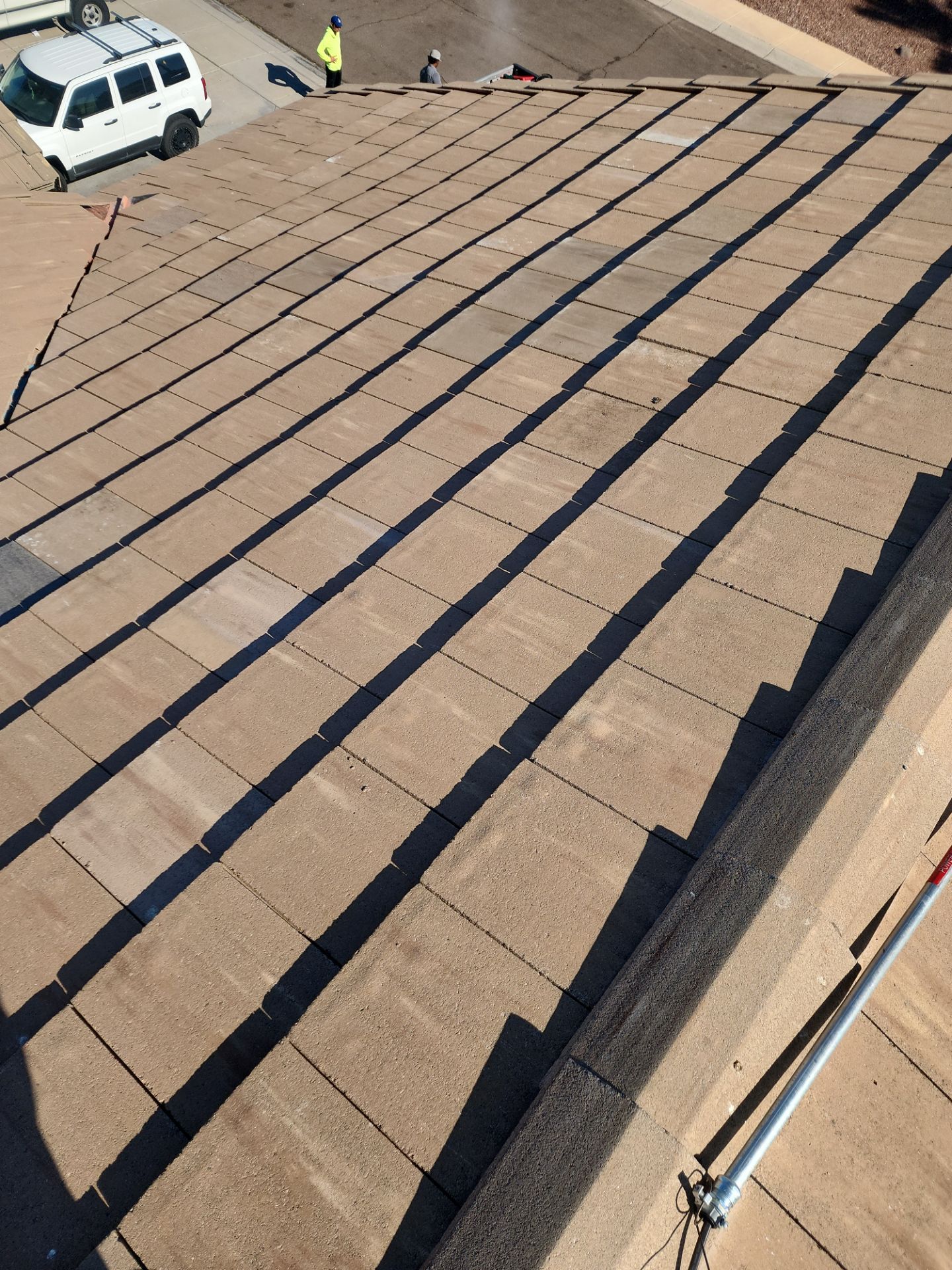Sandstone Beige Concrete Tile by Reimagine Roofing