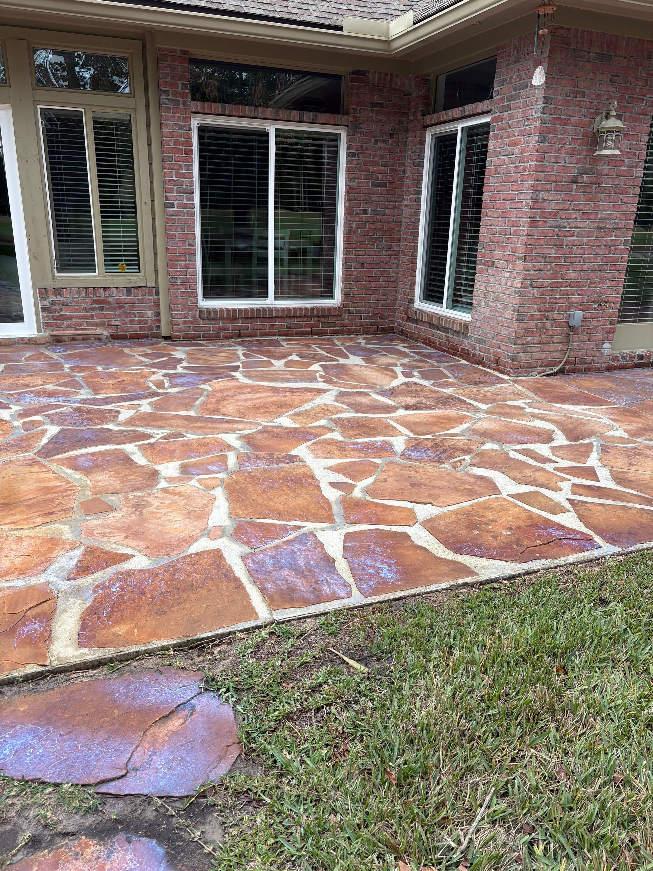 Stone Patio using TopSeal by DuraSeal