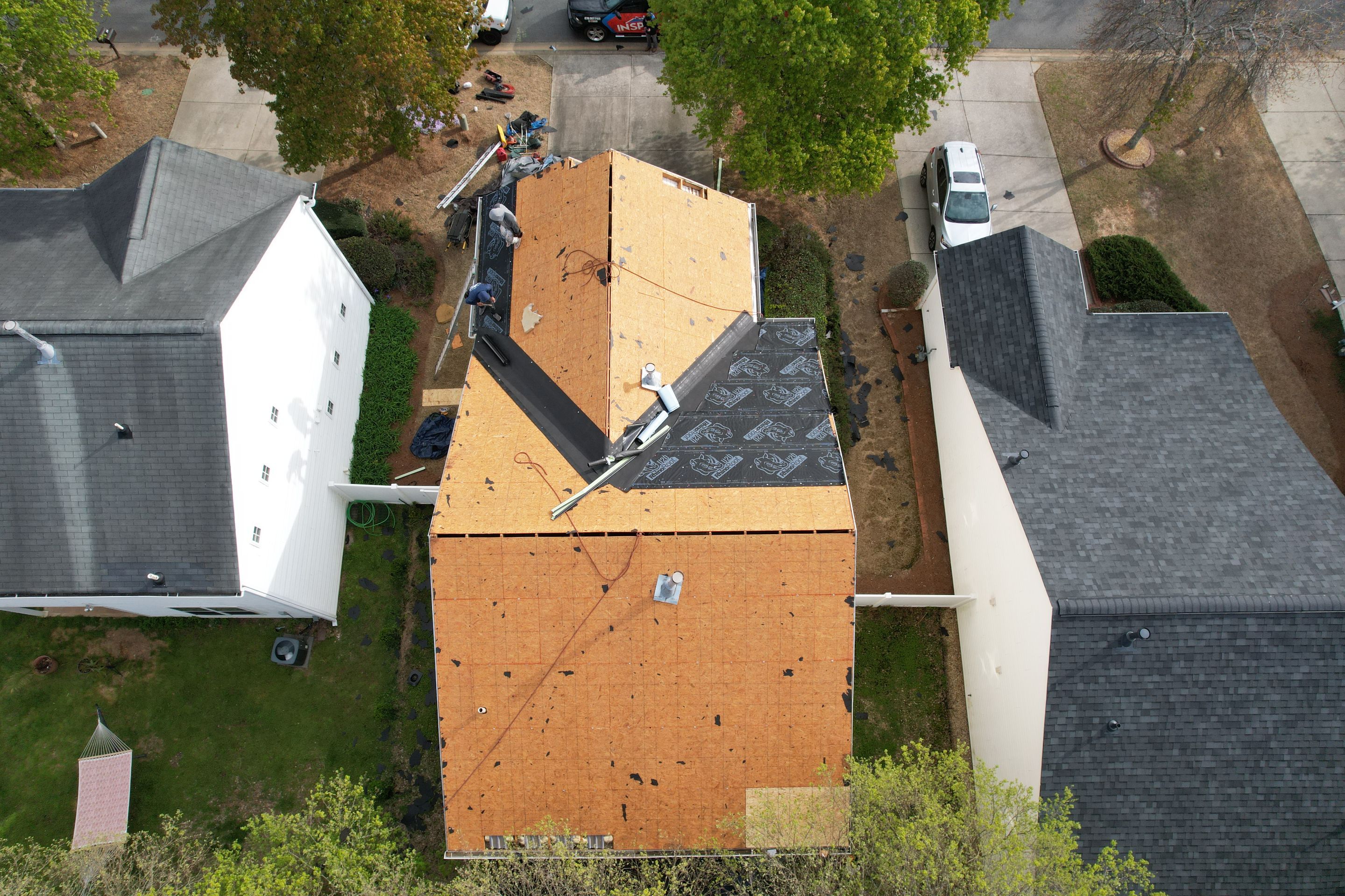 Residential Roofing Installation using Owens Corning by Inspector Roofing and Restoration