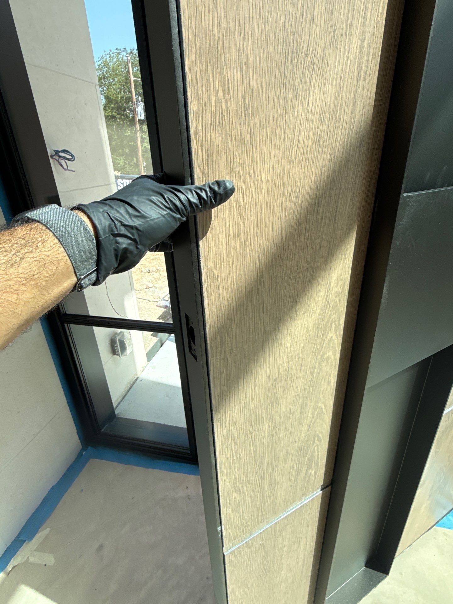 Custom Pivot Door and Structural Steel Frame Installation in Fort Worth by Solara Custom Living