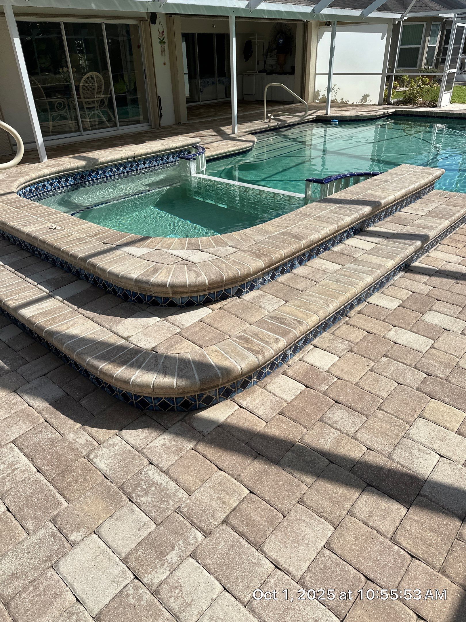 Sun City Center Paver Stripping and Sealing for Pool Deck by Supreme Paver Experts