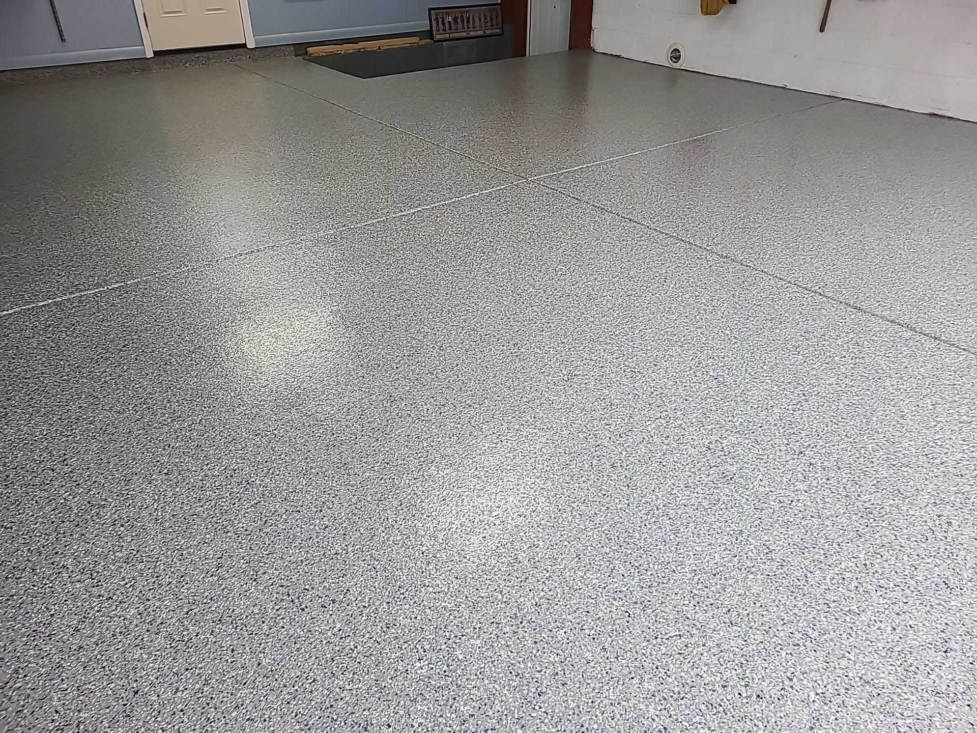 Double Car Garage in Stone Wash - Youngstown, OH by Alexander Concrete Coatings