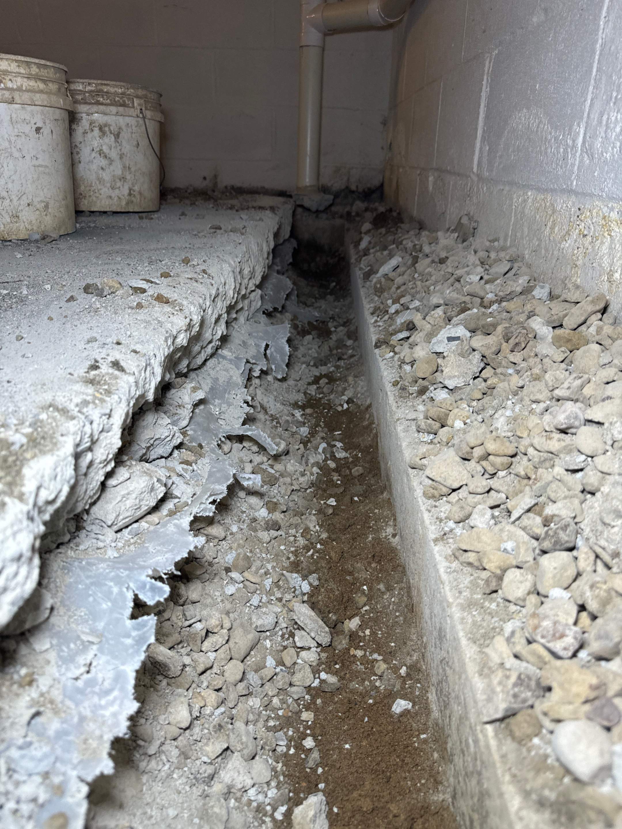 Interior French Drain in Mountain Lakes, NJ by Pure Service Pro, LLC 