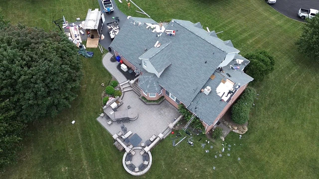 Full Roofing Replacement and Gray Shake Hardie Siding Installation in Butler by Cousins Roofing Siding & Decks