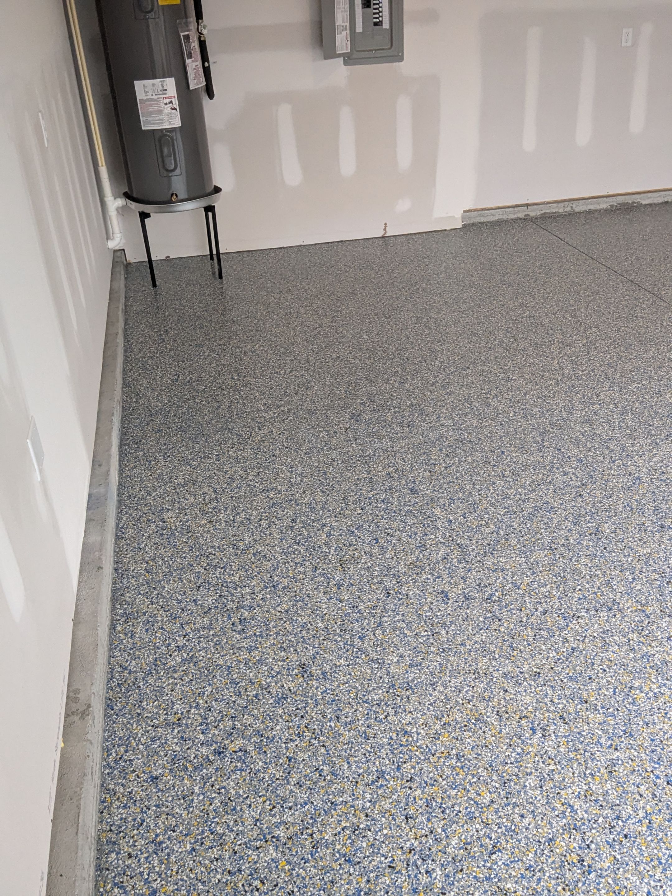 Garage Floor Coating using Custom Color by My Garage Floor Guys