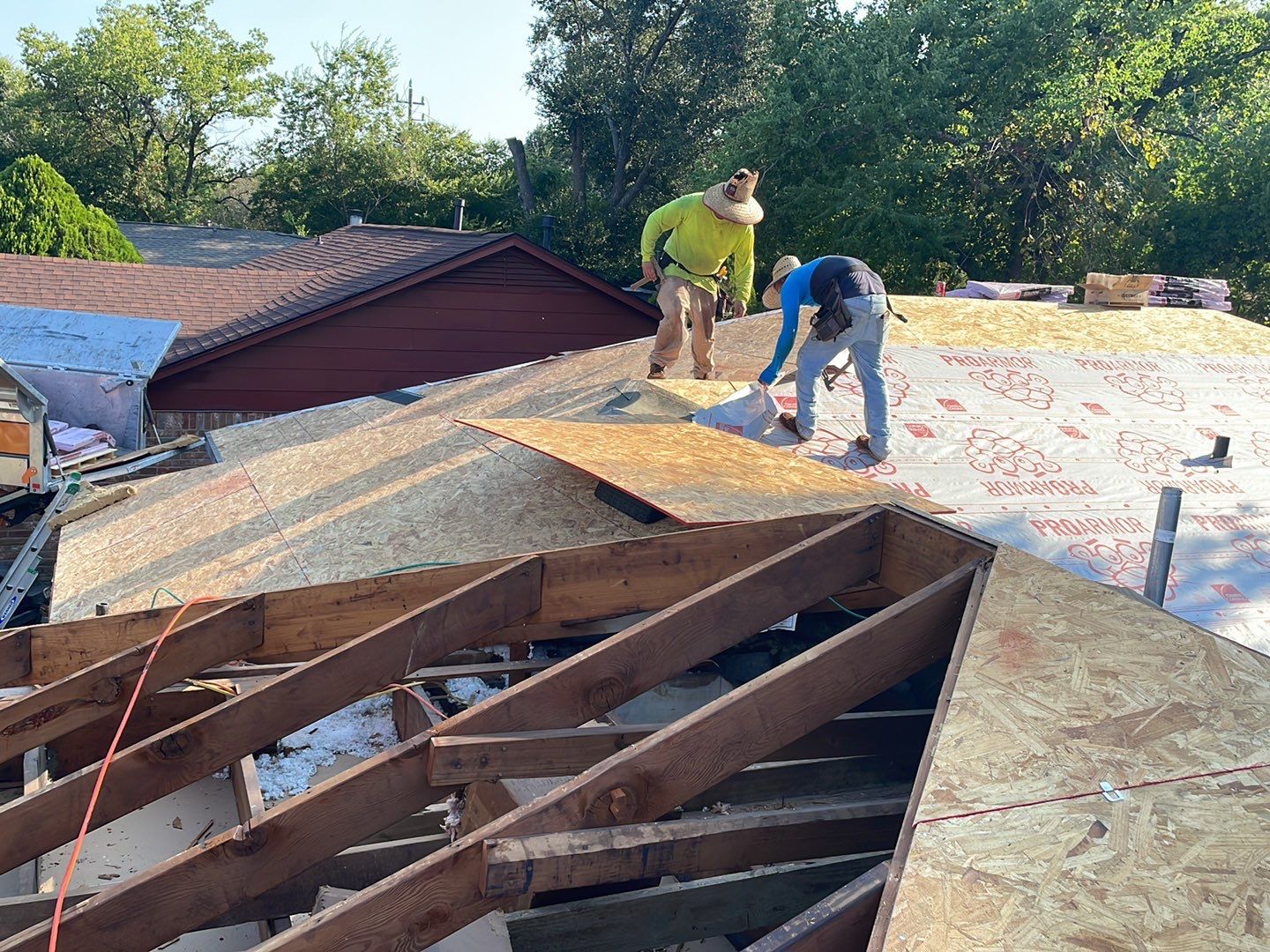 Residential Roofing Installation using Owen's Corning Duration (Lifetime) Shingles by Roof Repair Company