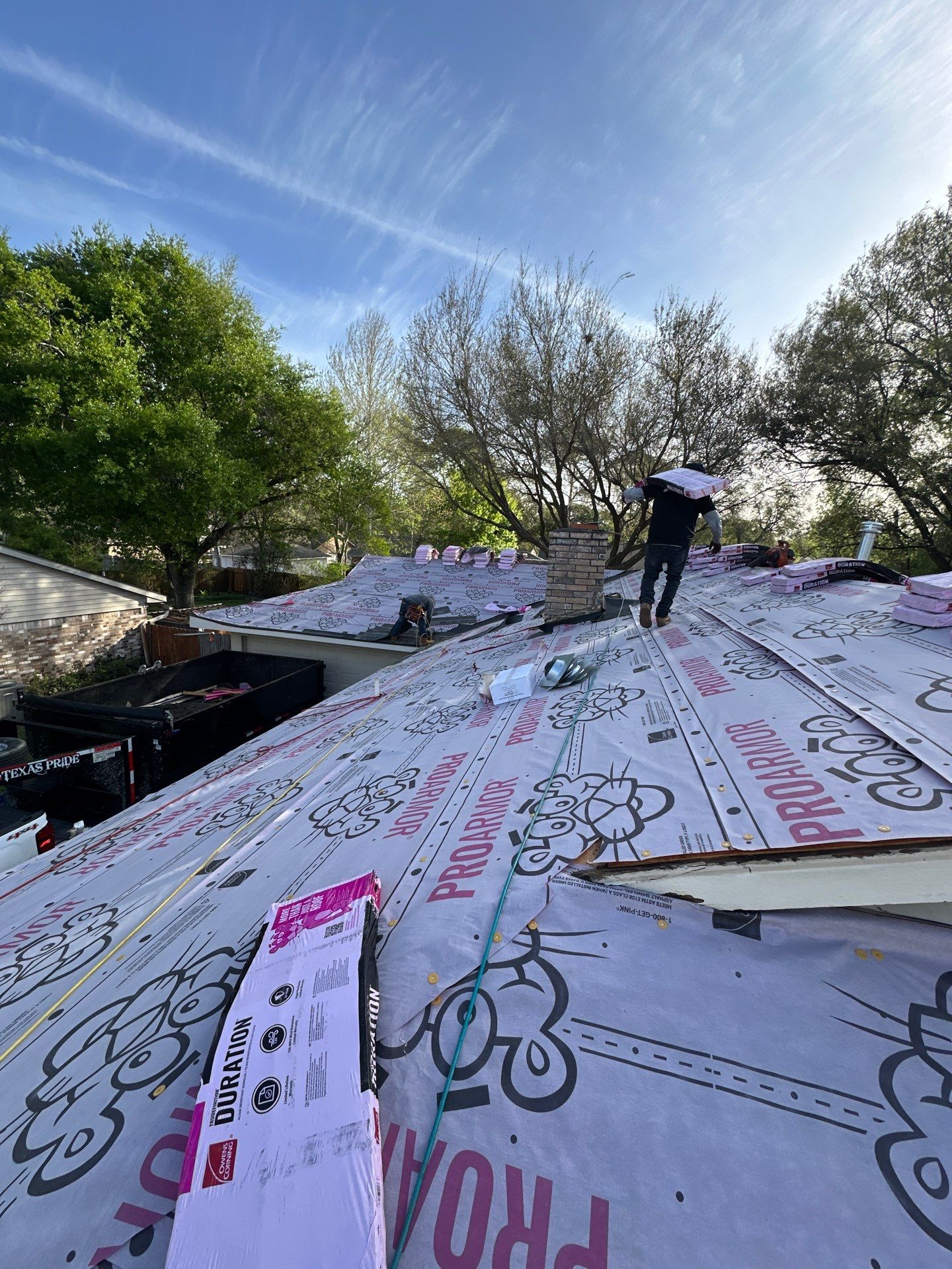 Project in Houston by Motion Roofing