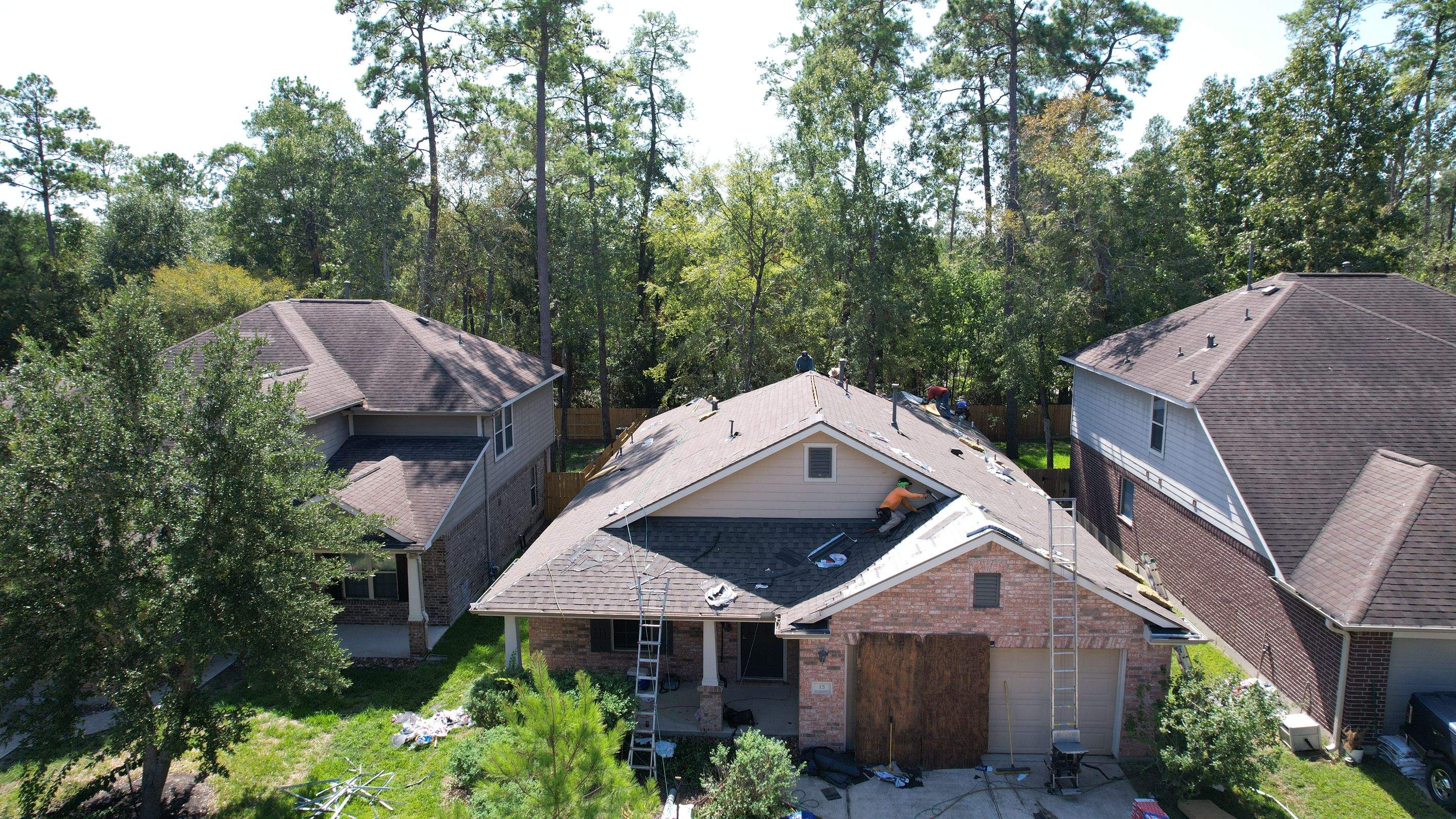 Roof Replacement on a Wooded Lot — Spring, TX by PL Roofing & SB Roofing, LLC.