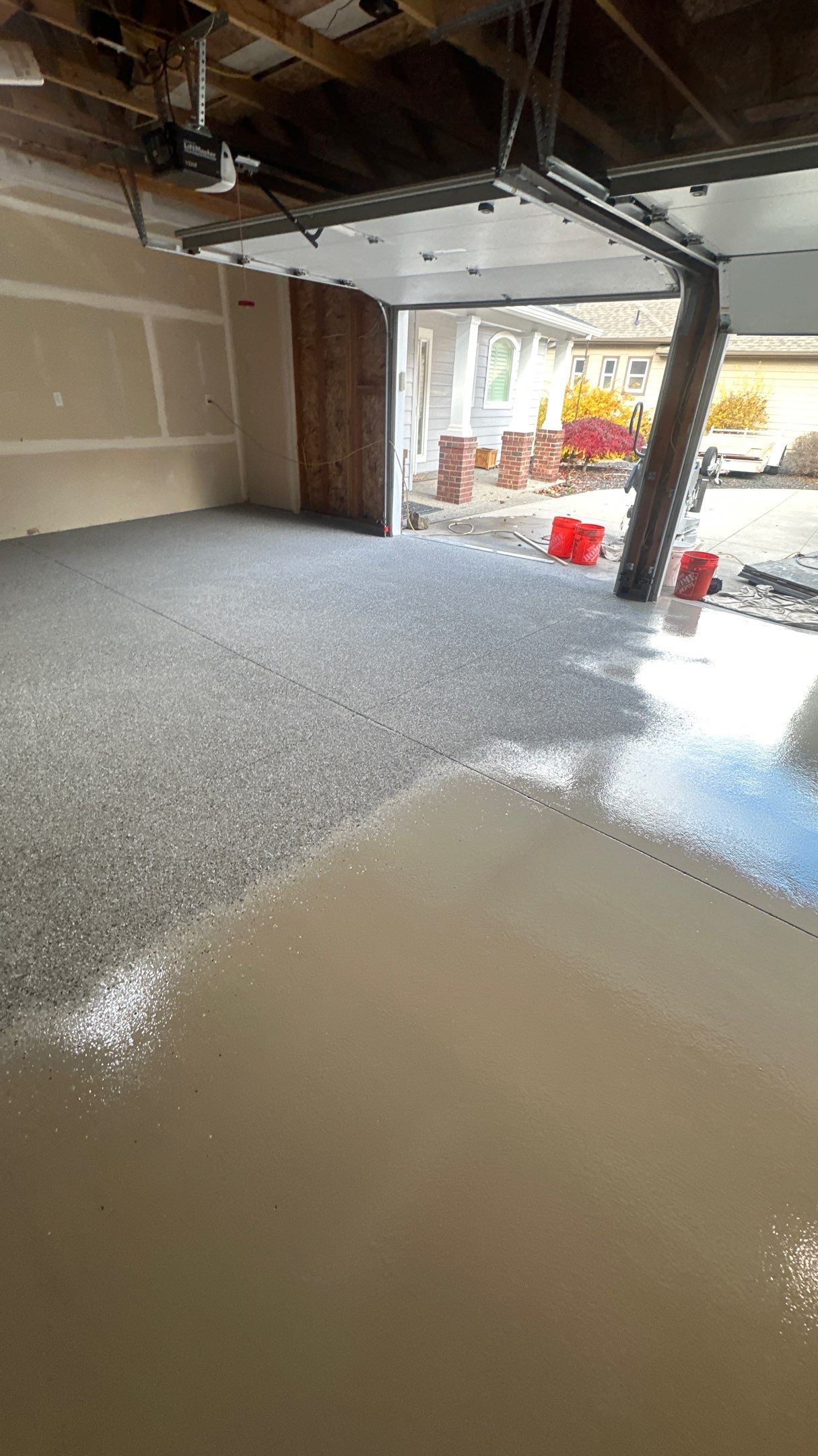 Garage Transformation using Shale Hybrid by Croc Coatings, LLC