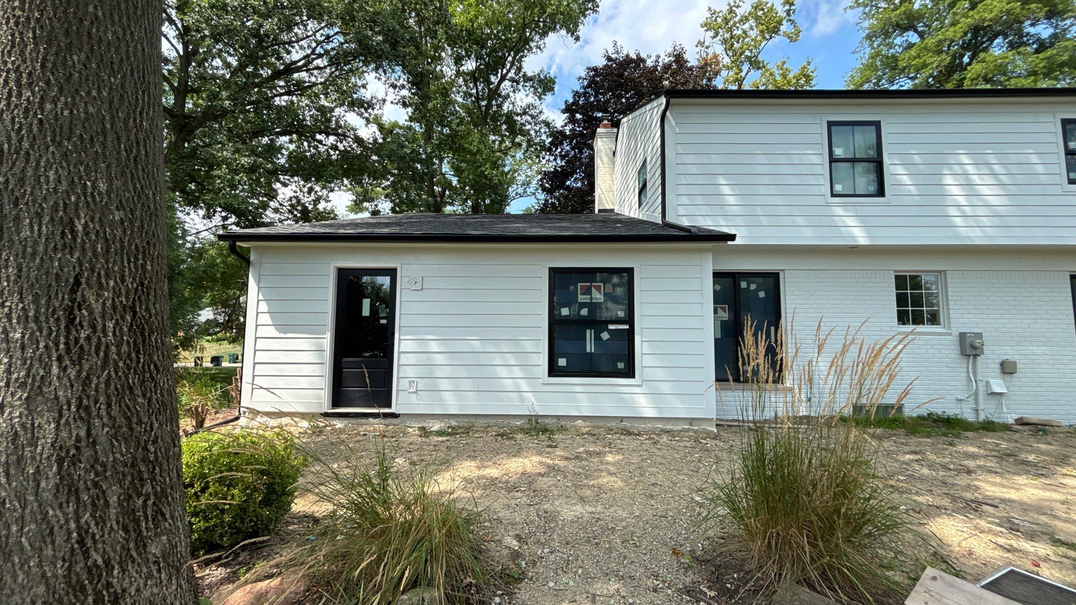 Siding Replacement using Hardie Plank S8 1/4"  Arctic White by 180 Contractors