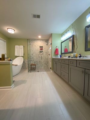 Master Bathroom Remodel with Freestanding Tub and Walk-In Shower in Kennesaw