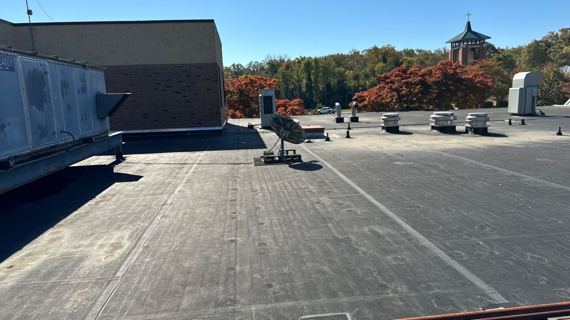 Church Roof Installation using GACO Flex Silicone by ExteriorPros