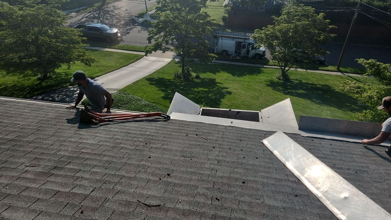 Residential Roofing Installation using Owens Corning Duration Driftwood by A Plus Exterior
