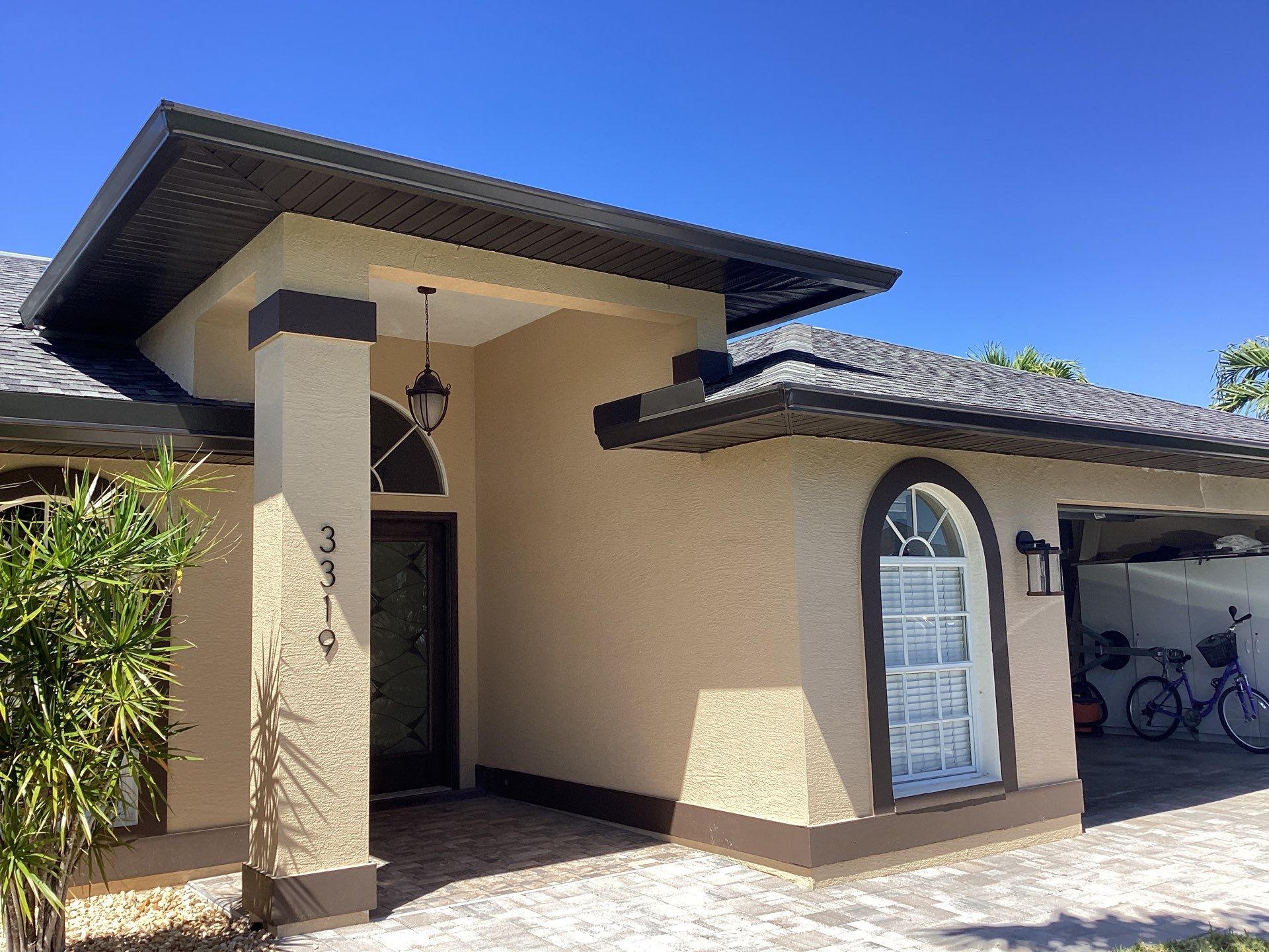 Musket Brown Gutter Installation and Soffit Fascia in Cape Coral FL by Gutter Professors