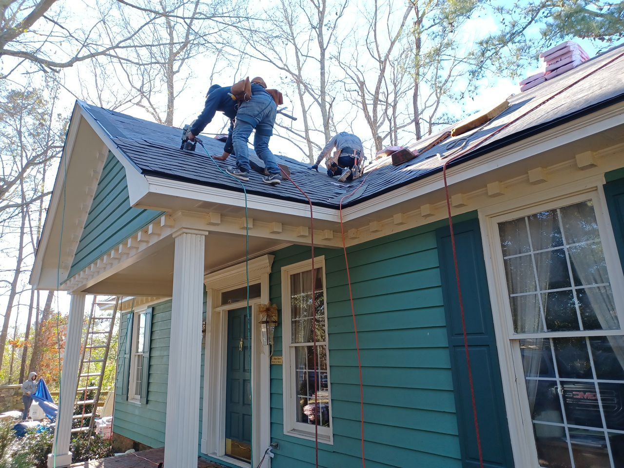 Commercial Roofing Installation using Owens Corning Oakridge Shingles by Indigo State Roofing