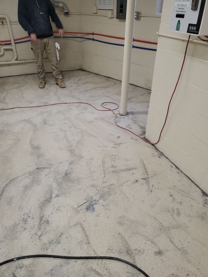 Laundry Room Floor Coating using Penntek by Spectrum Painting, LLC