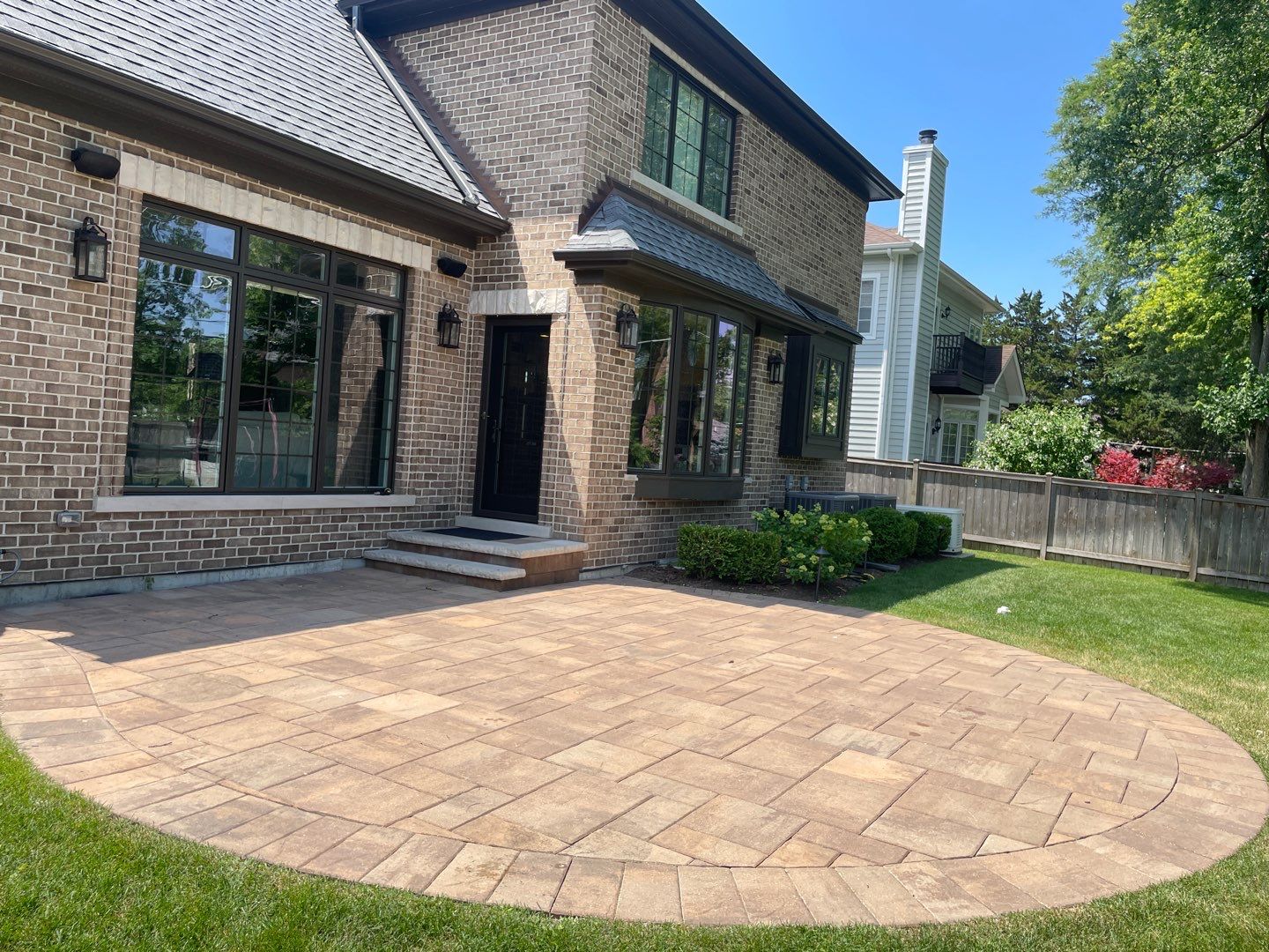 Brick paver clean, sand and seal by Northern Power Washing LLC.